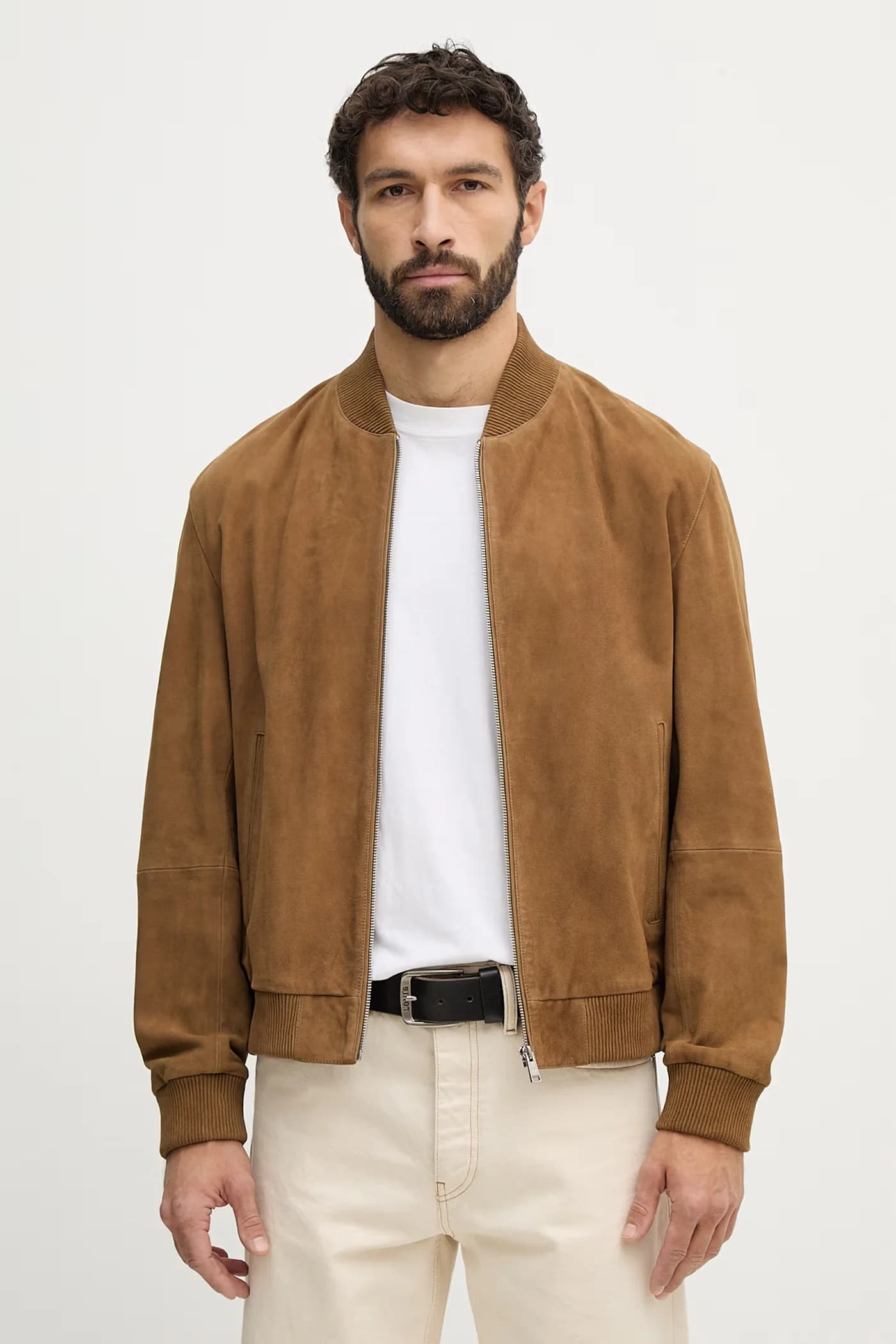 Замшевый бомбер H-Muller