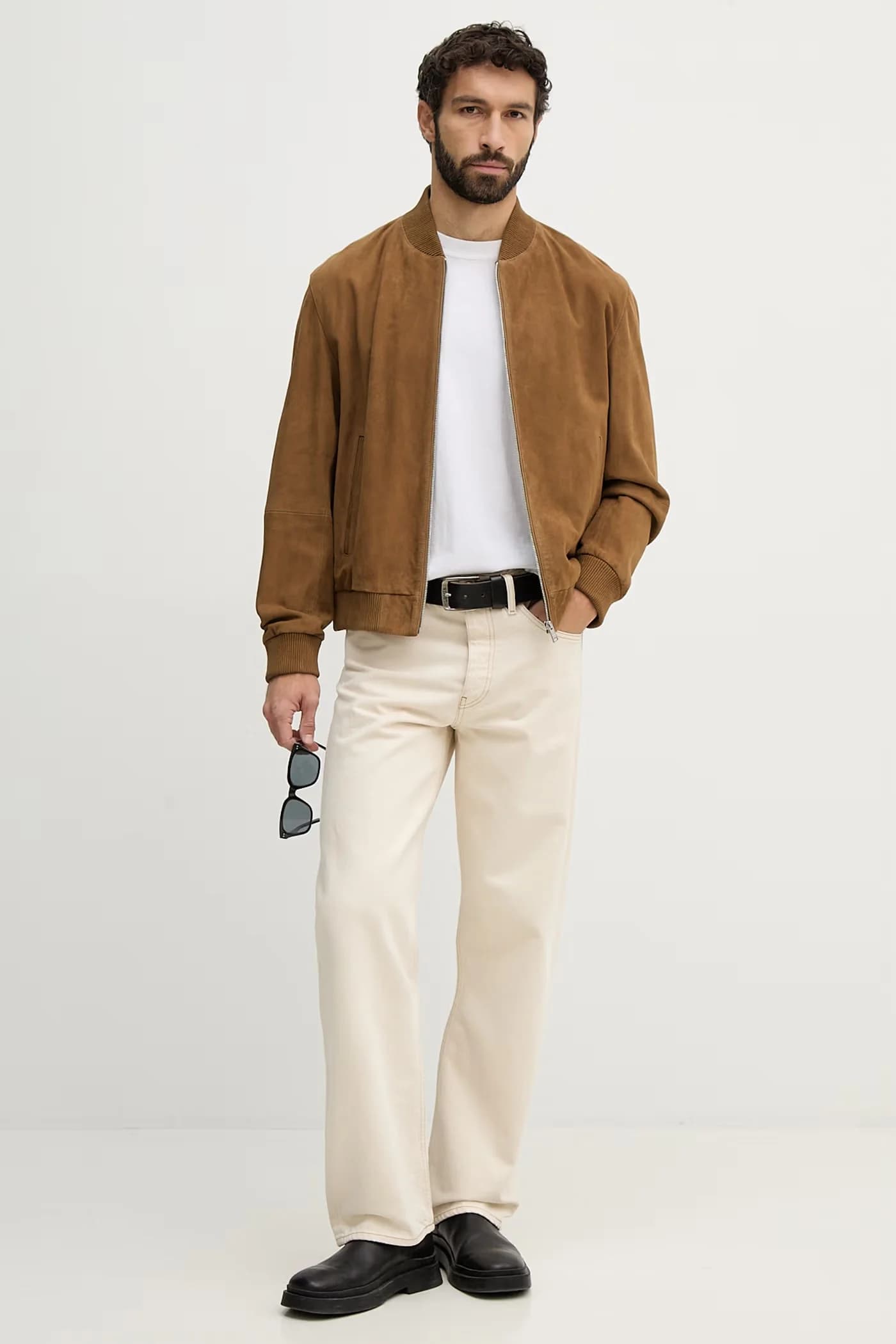 замшевый бомбер H-Muller - фото 3