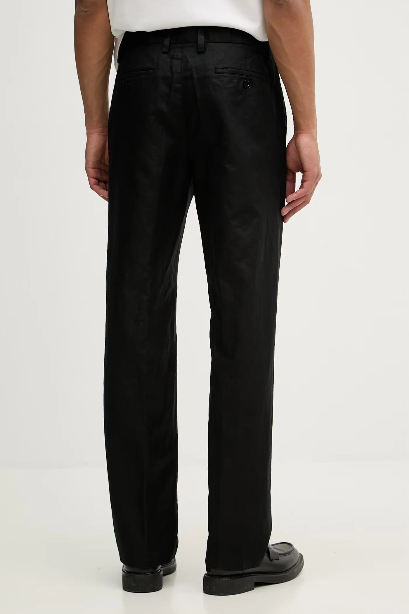 Мужские обычные брюки с льном - фото 3