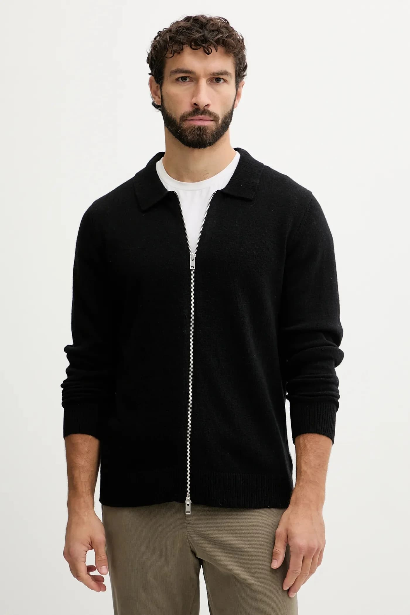 Кардиган с шерстью