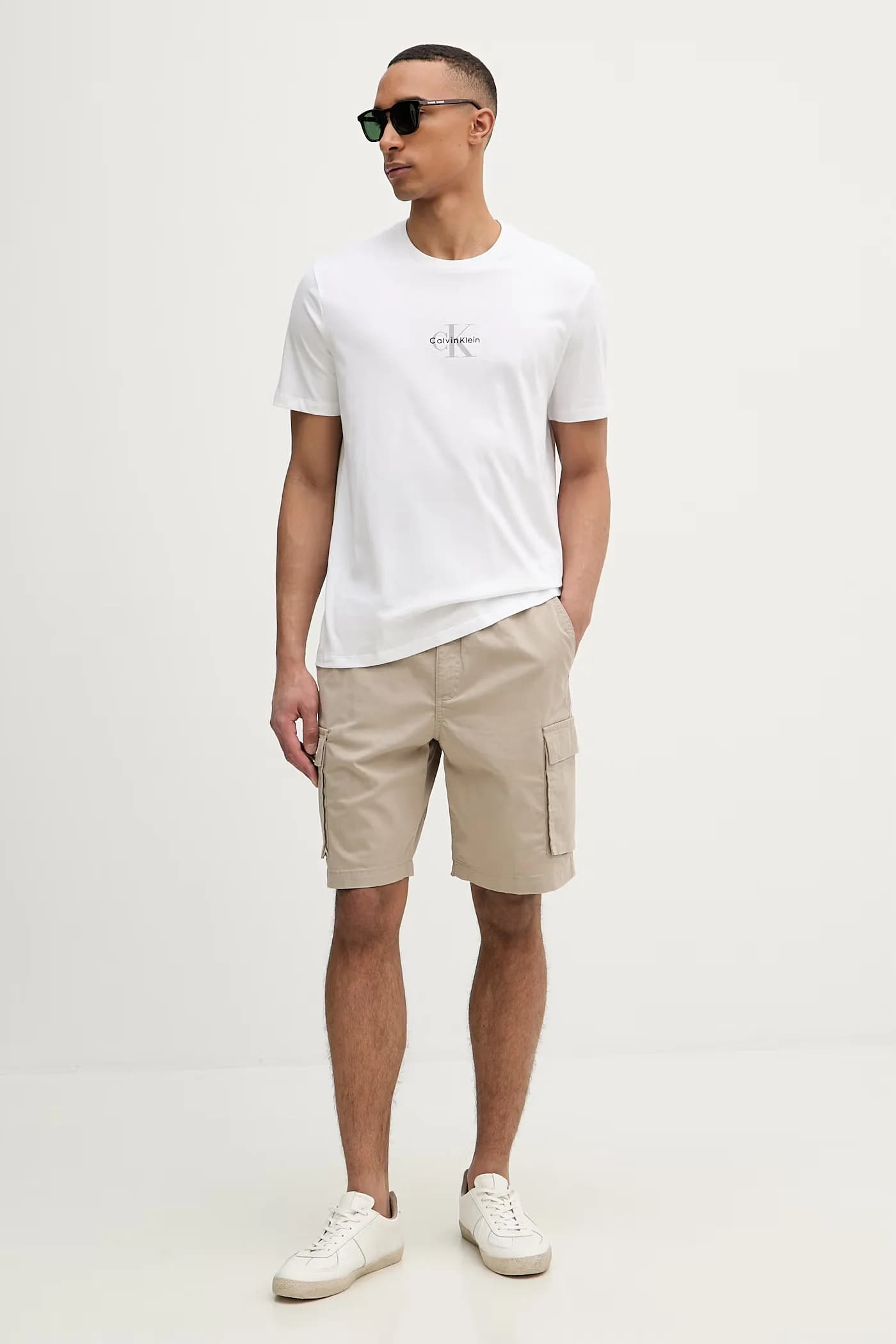 Мужские шорты карго из хлопка с эластаном - фото 3