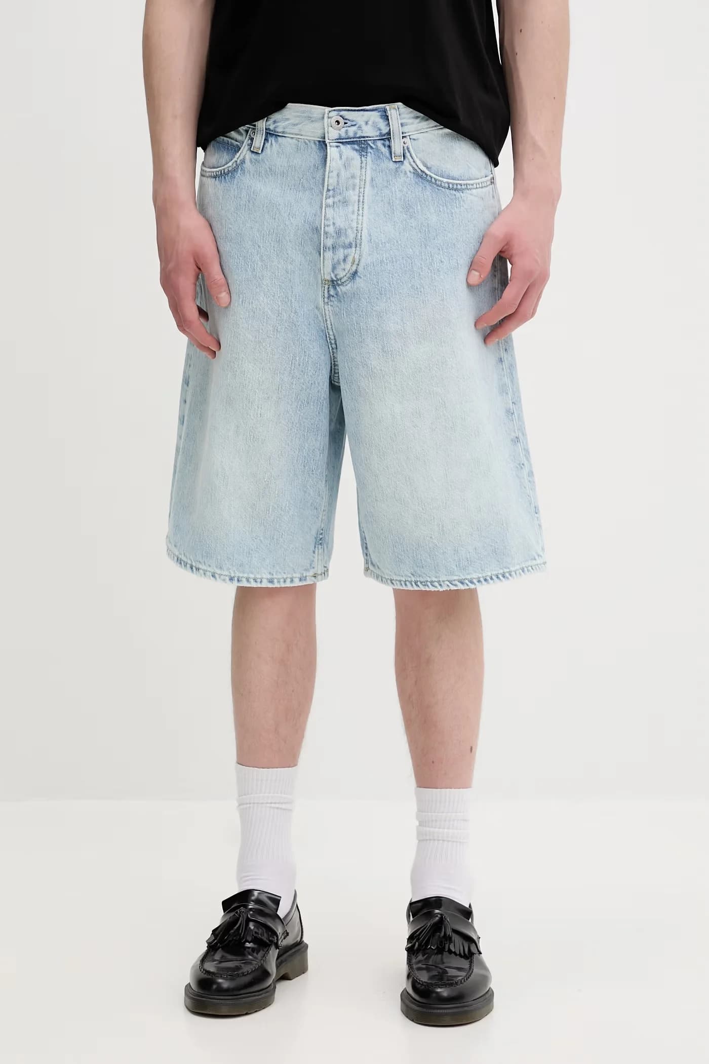 HUGO синие мужские хлопковые шорты MASON/S