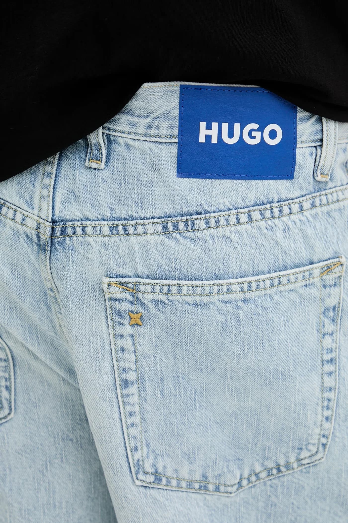 HUGO синие мужские хлопковые шорты MASON/S - фото 7