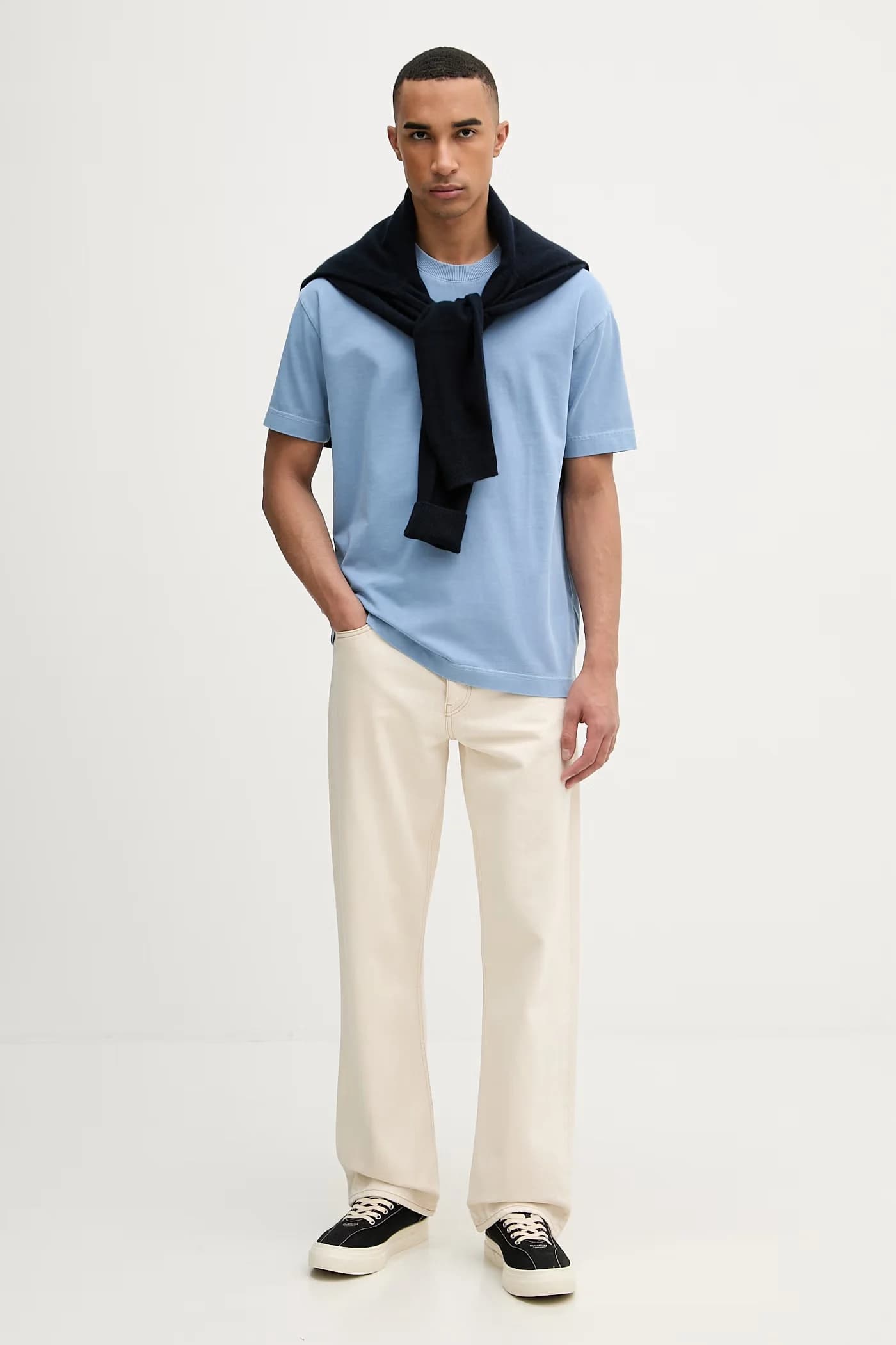 Базовая мужская хлопковая футболка - фото 2