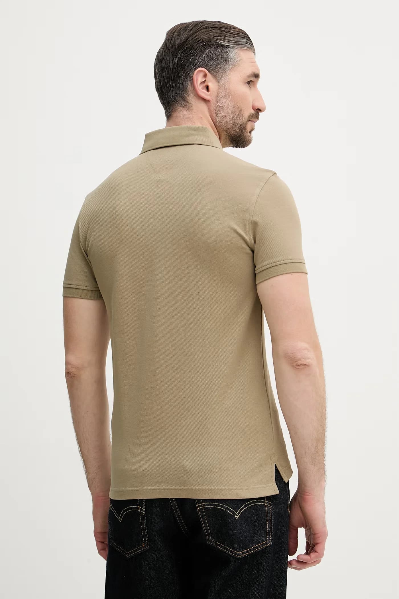 Хлопковое поло с эластаном - фото 3