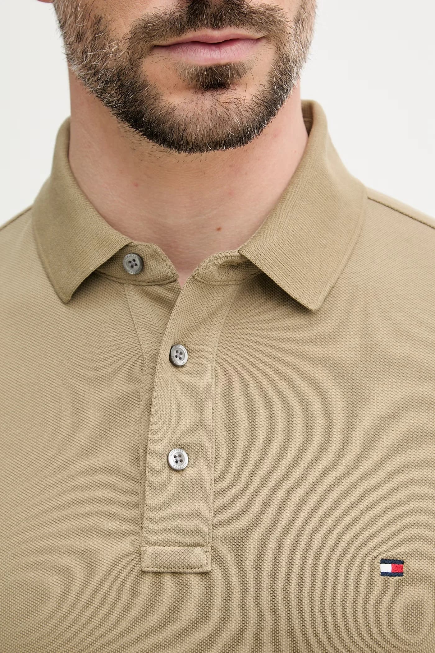 Хлопковое поло с эластаном - фото 5