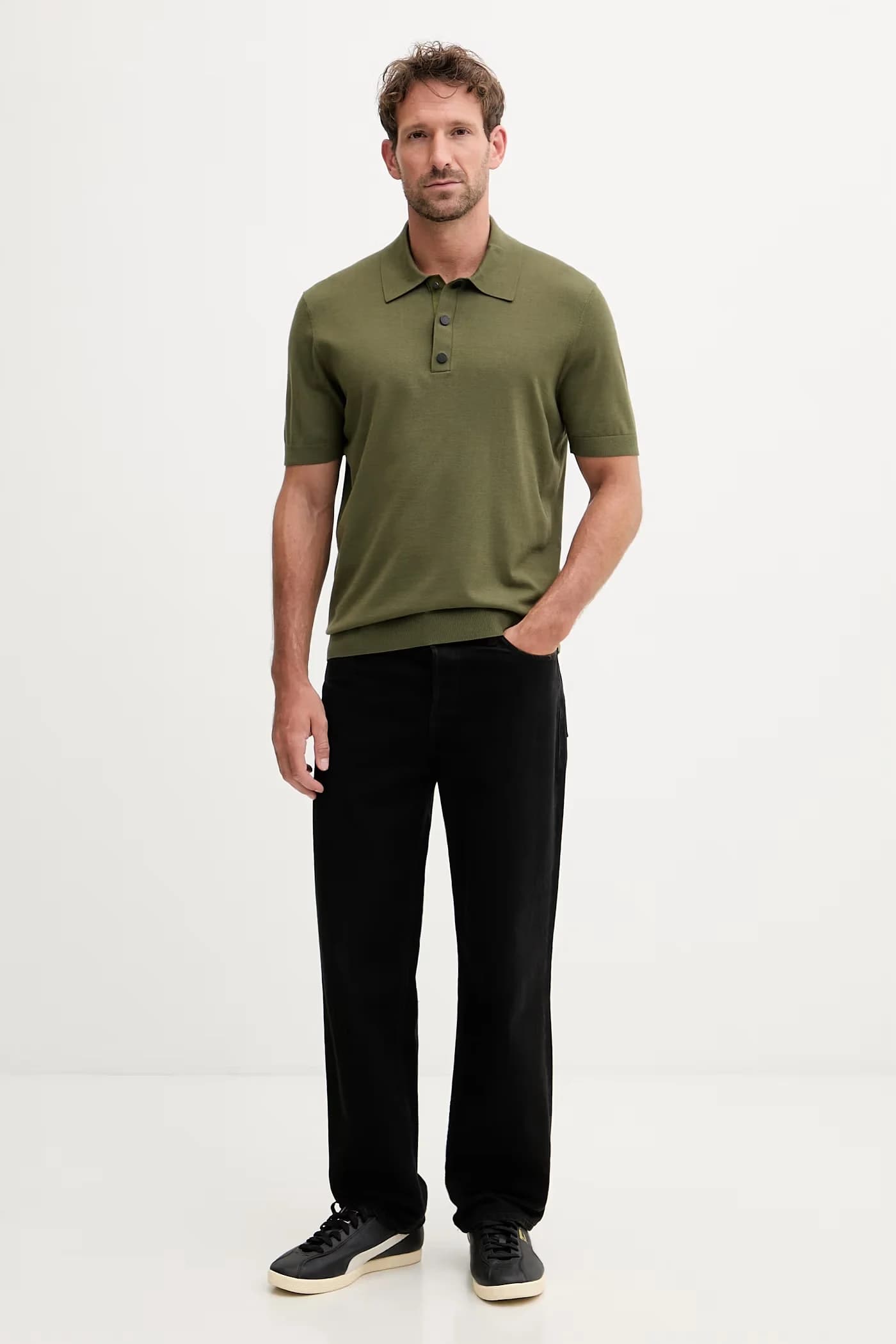 Мужской свитер-поло из вискозы HENRYO - фото 3