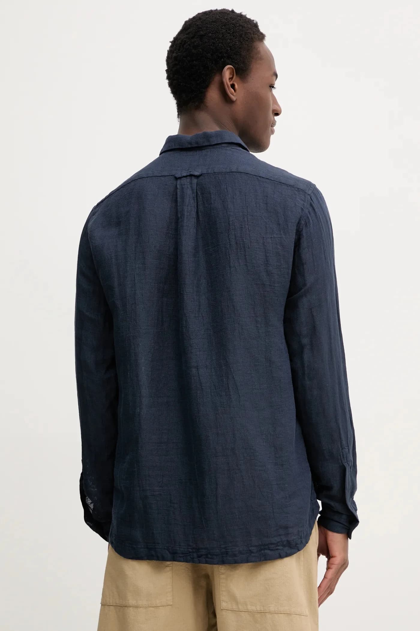 Льняная рубашка Camicia Pavan S с длинными рукавами - фото 5