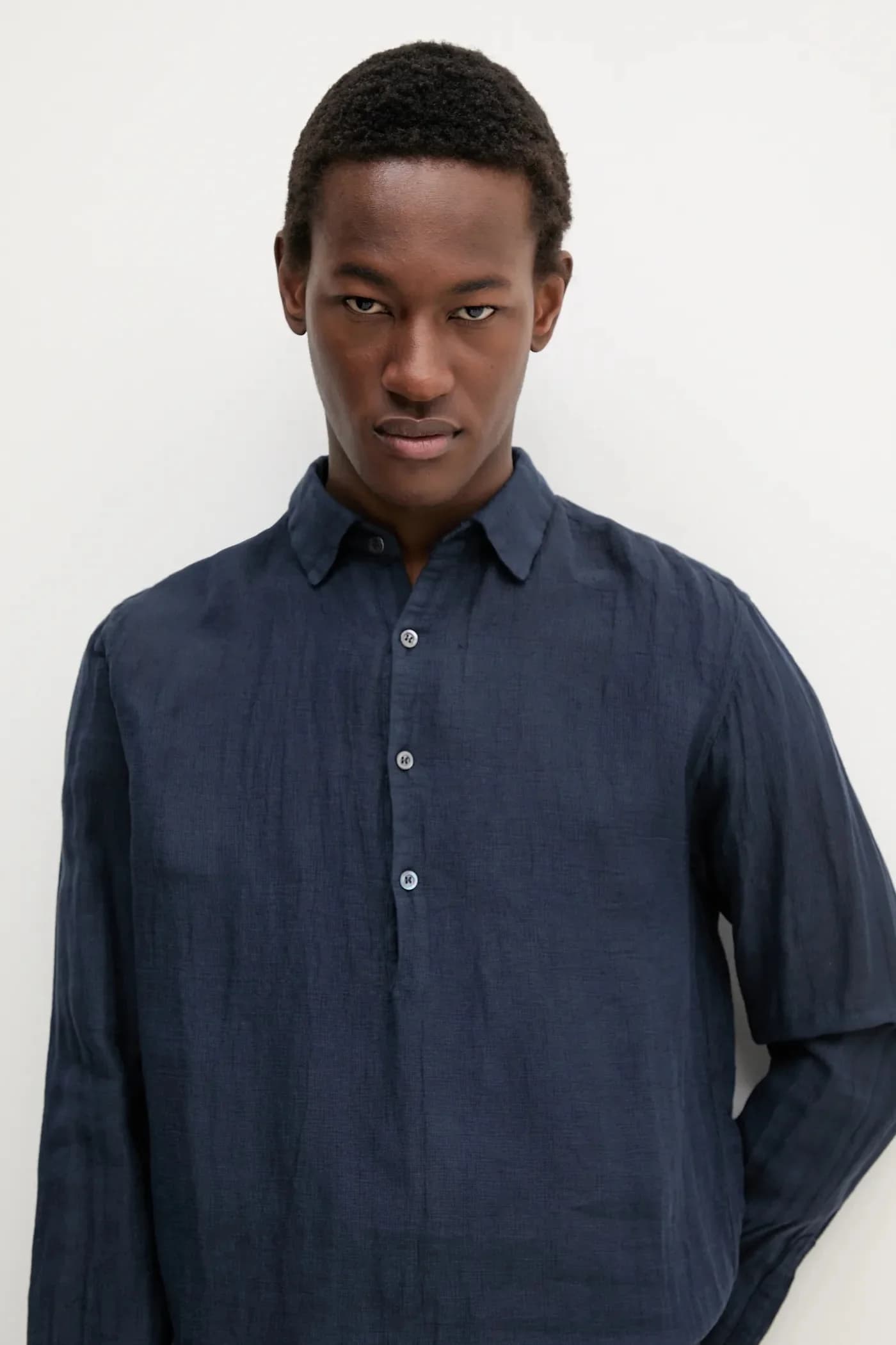 Льняная рубашка Camicia Pavan S с длинными рукавами - фото 7