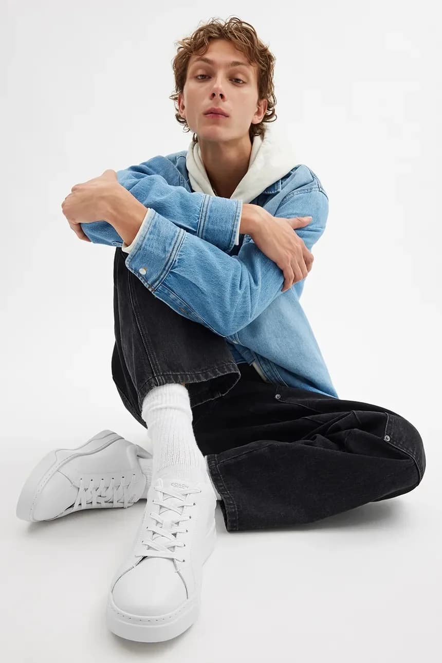 High Line Leather Sneaker мужские кожаные кроссовки - фото 11