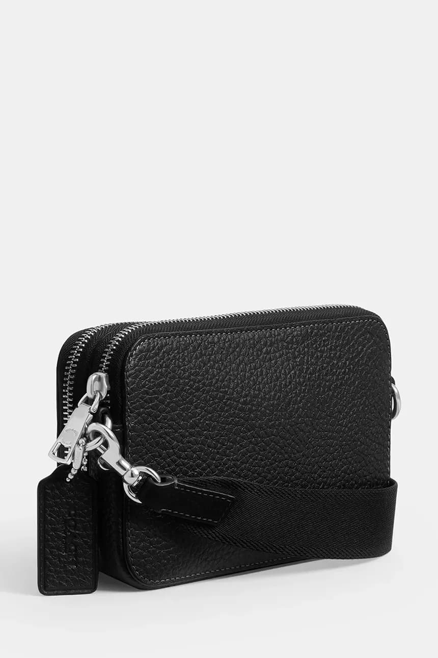 Мужская кожаная сумка через плечо Clinton - фото 3