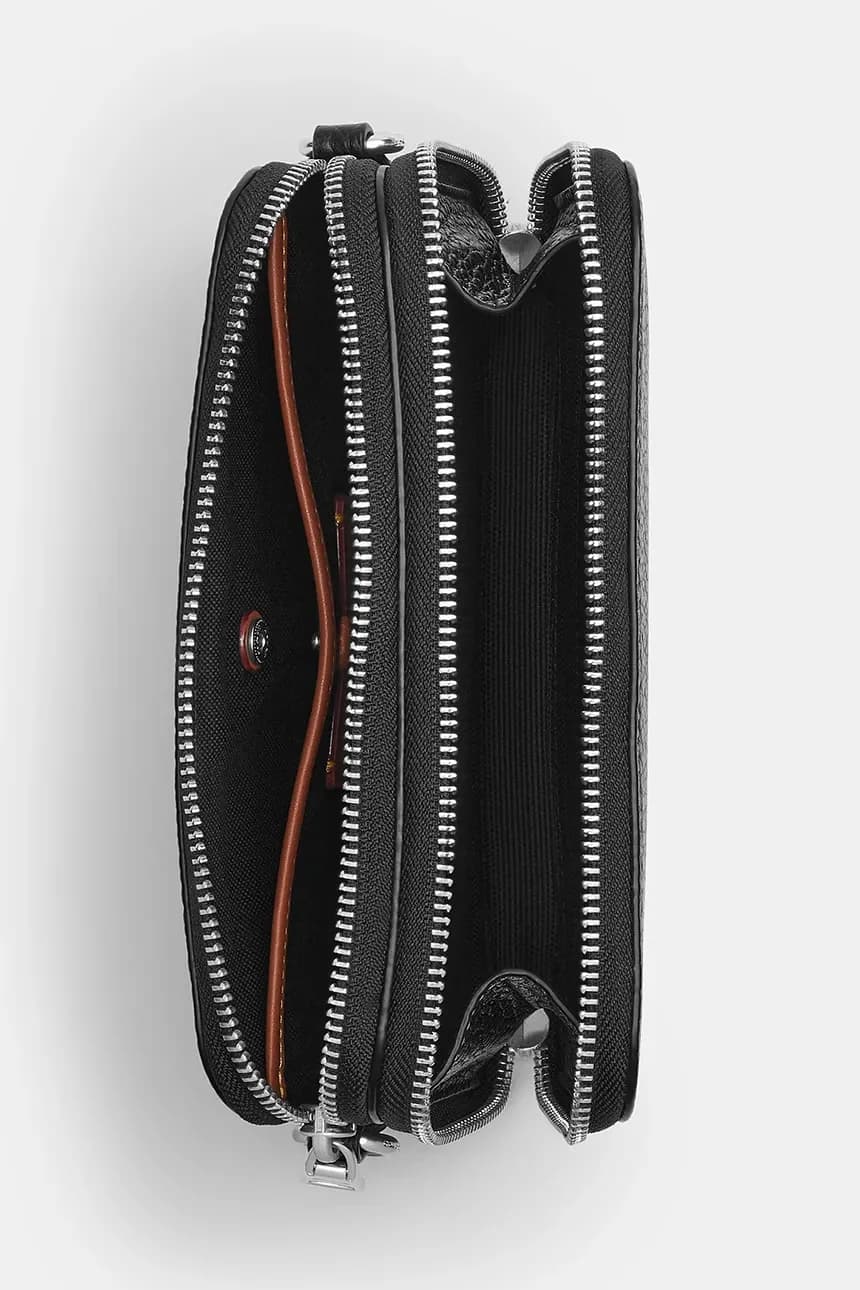 Мужская кожаная сумка через плечо Clinton - фото 4