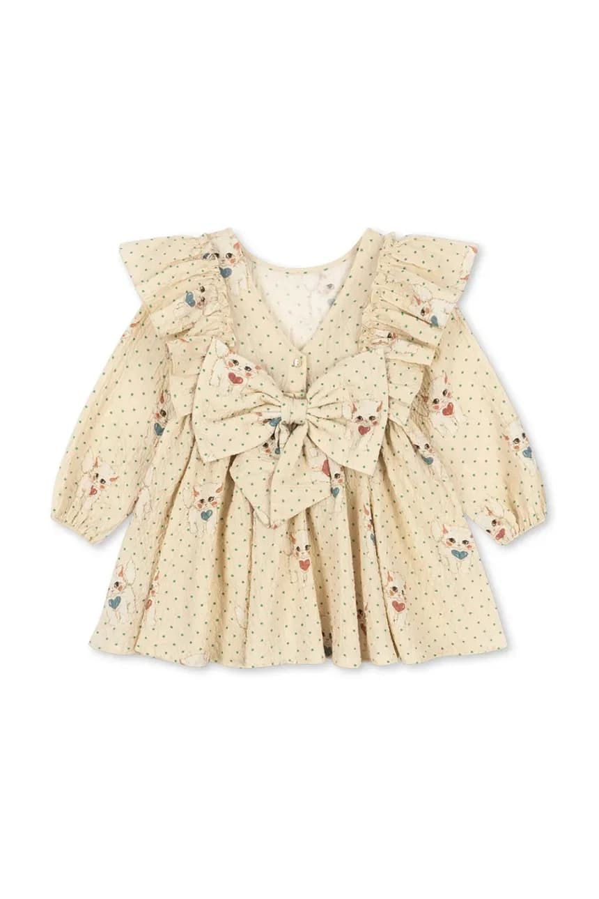 ELIN BOW DRESS GOTS детское платье - фото 5