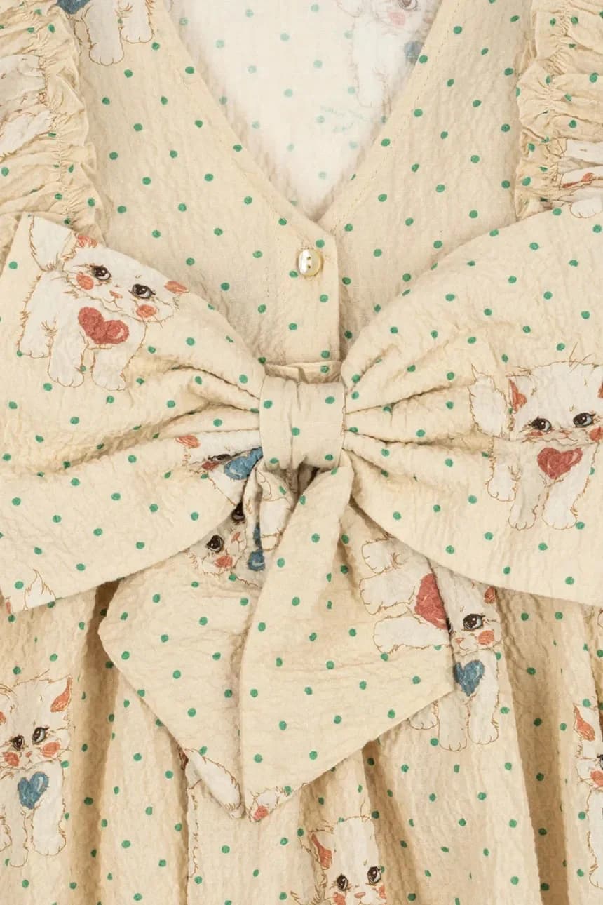 ELIN BOW DRESS GOTS детское платье - фото 7