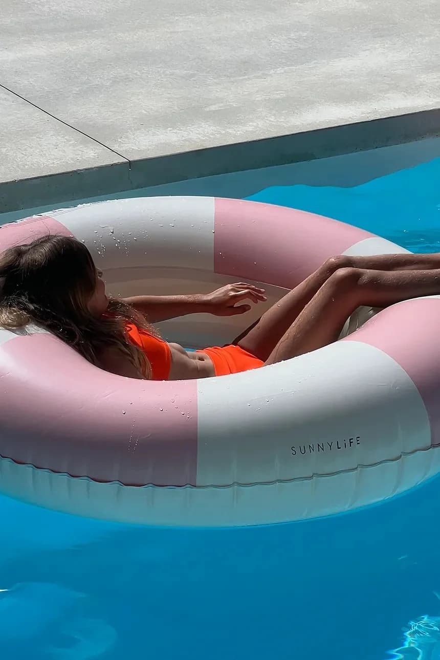 Детское плавательное кольцо Stole My Heart с розовой полоской - фото 7