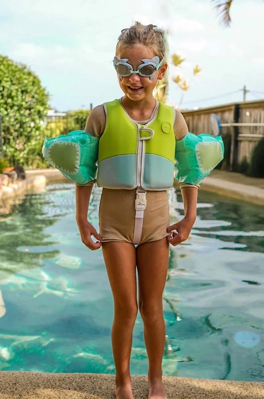 Детский купальный жилет Salty the Shark 1-2 года. - фото 9