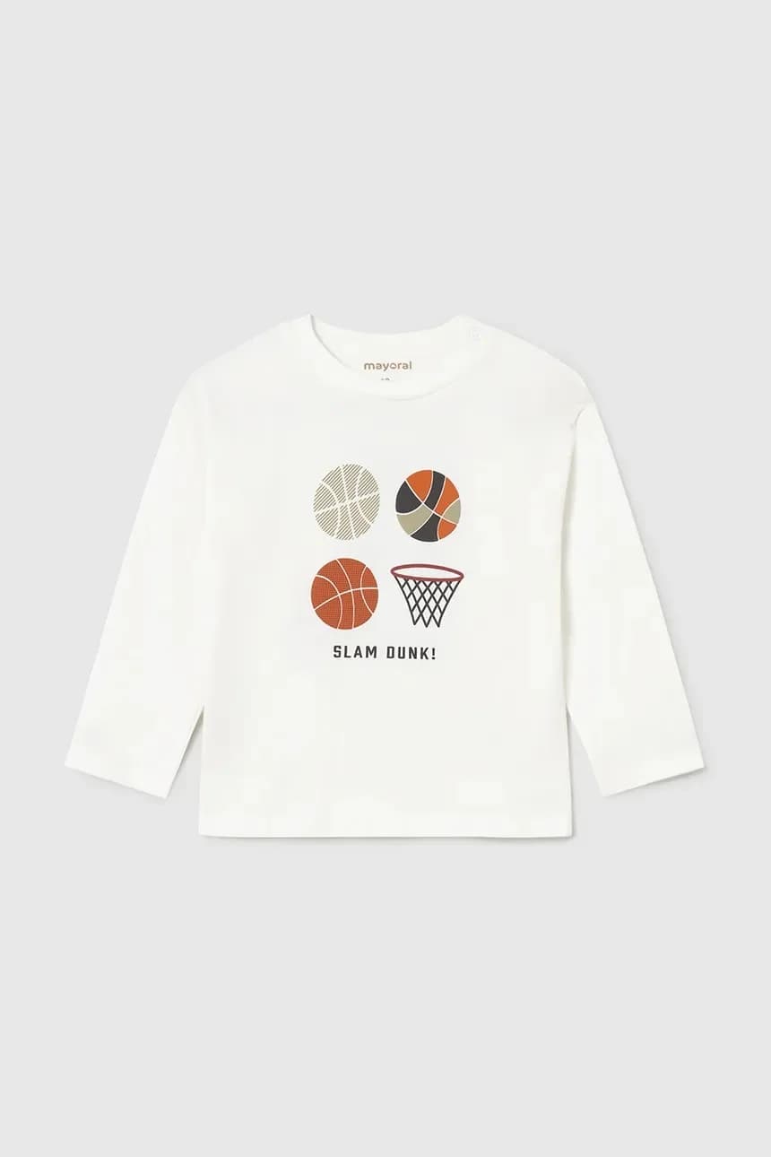 Хлопковая рубашка с длинным рукавом