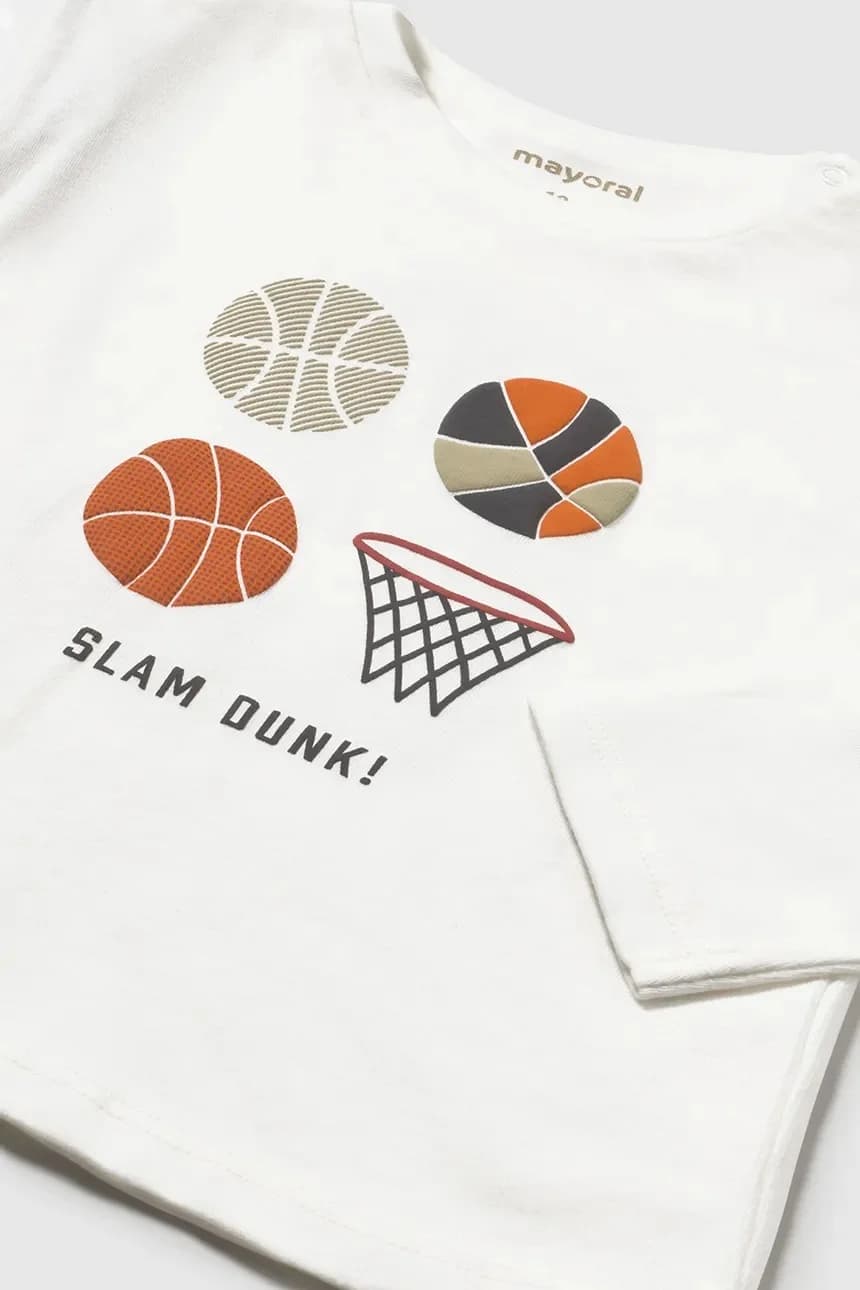 Хлопковая рубашка с длинным рукавом - фото 3