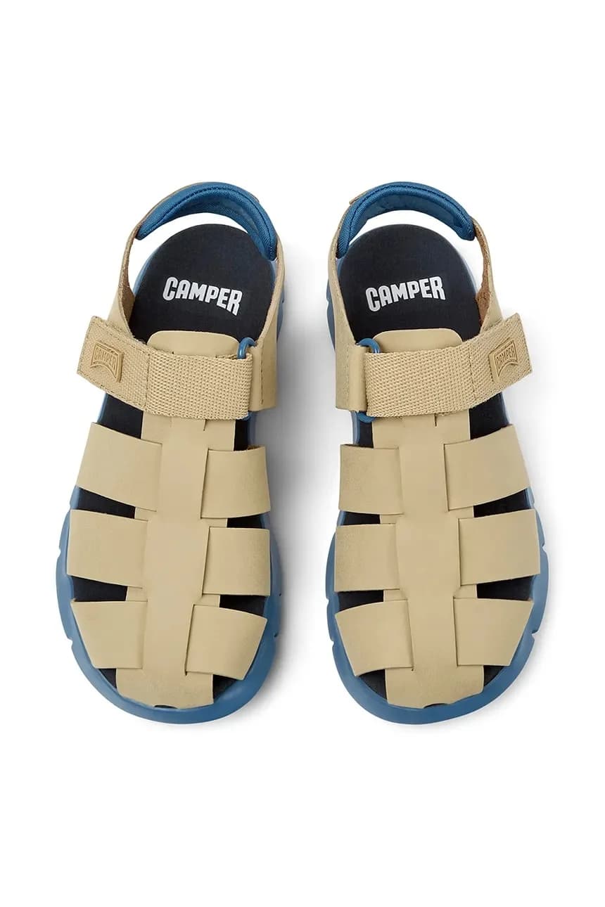 Детские кожаные сандалии - фото 4