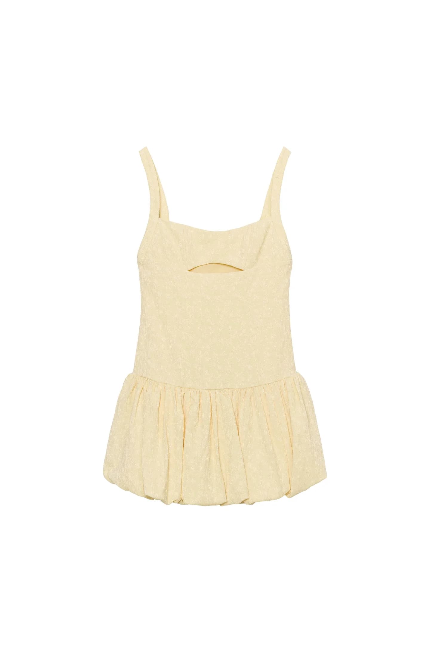 МИНИ-ПЛАТЬЕ ИЗ фактурной ткани с пышным низом - фото 3