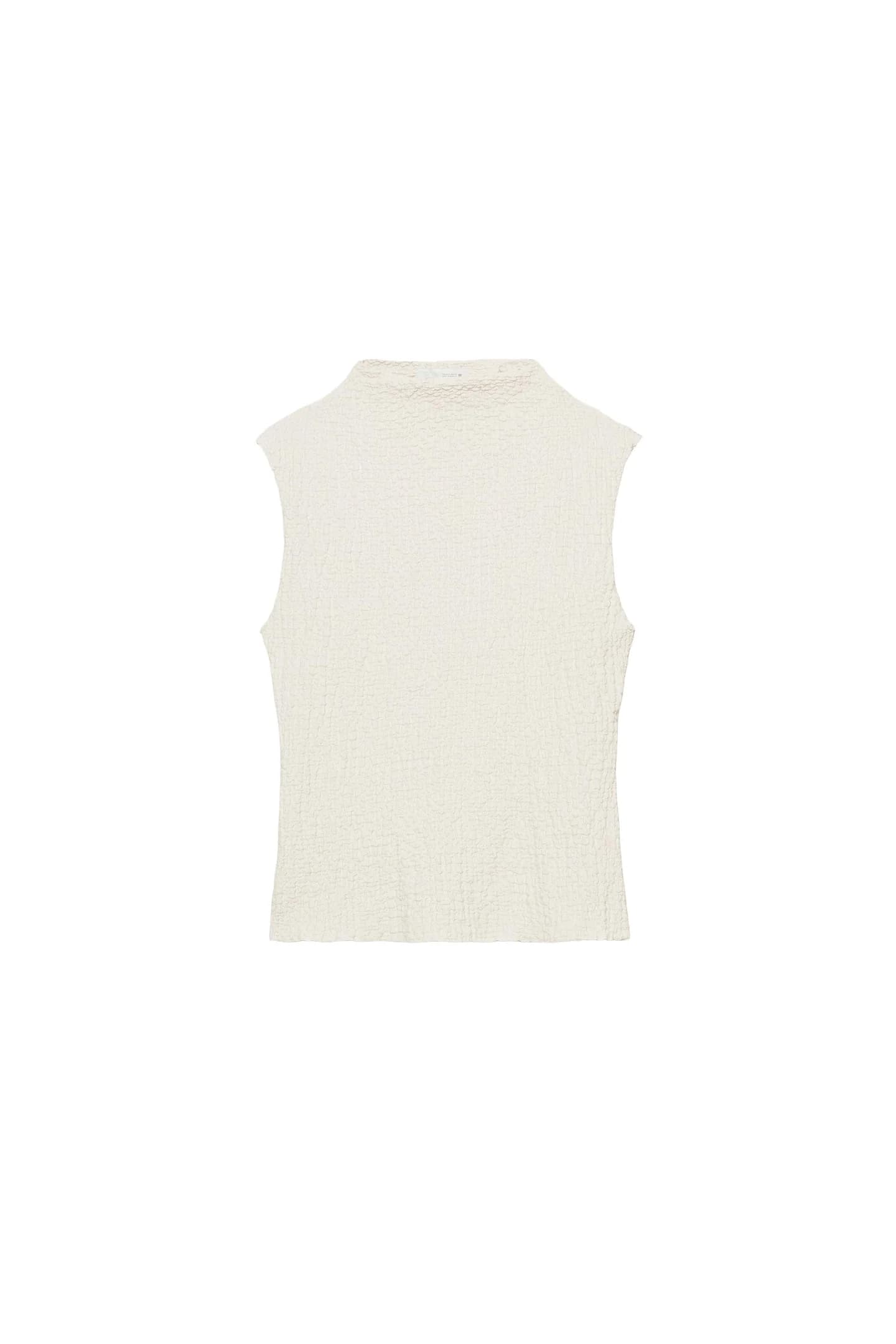 ТОП С ПОЛУТАЛЕТОМ ИЗ СТРУКТУРНОЙ ТКАНИ - фото 3