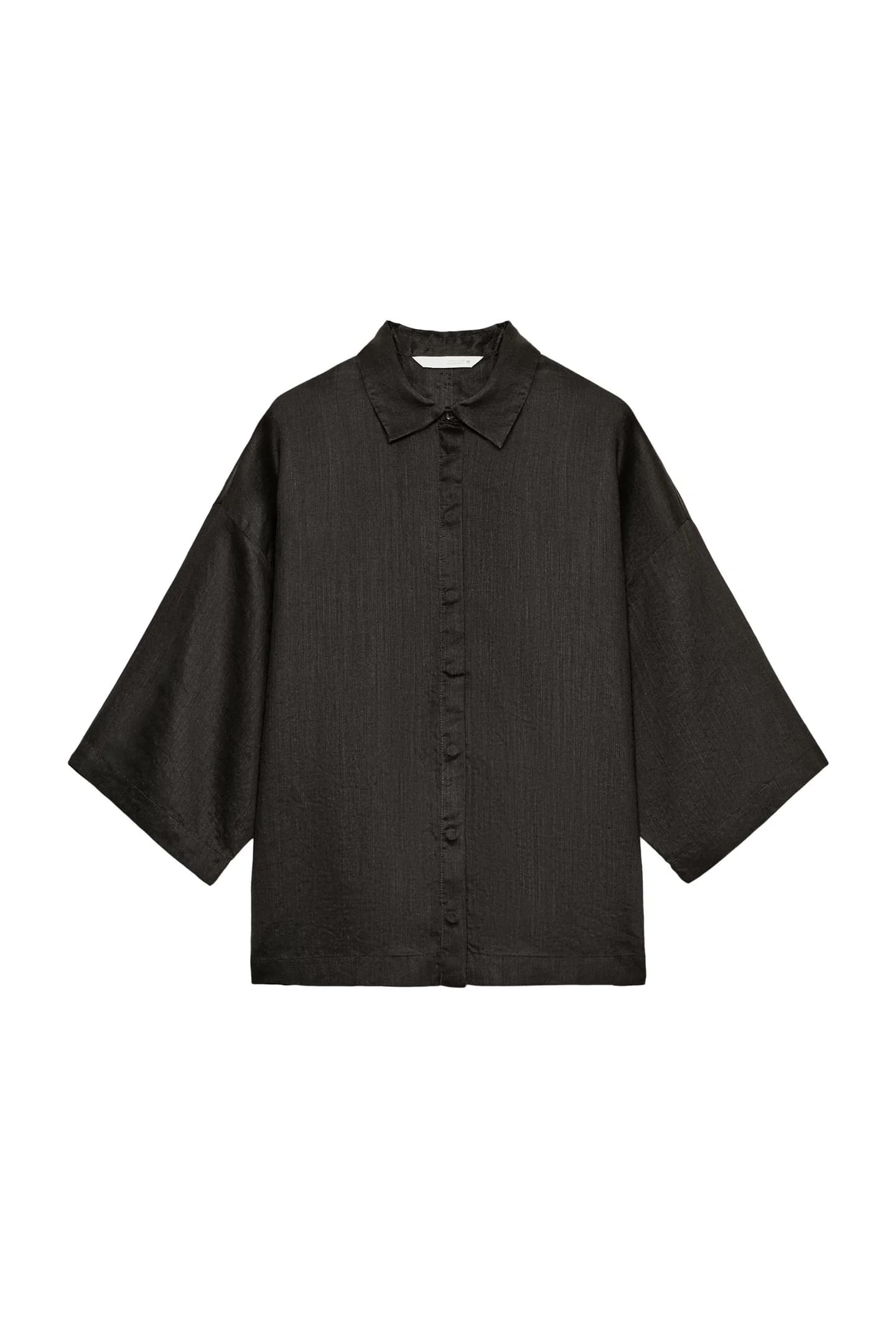 СВОБОДНАЯ РУБАШКА OVERSIZE ИЗ КОЛЛЕКЦИИ ZW - фото 7