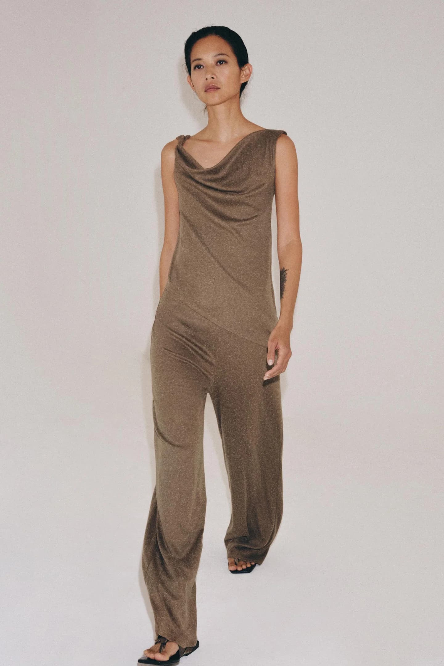 БРЮКИ ПРЯМОГО КРЮКА В РУСТИКАЛЬНОМ СТИЛЕ - фото 3