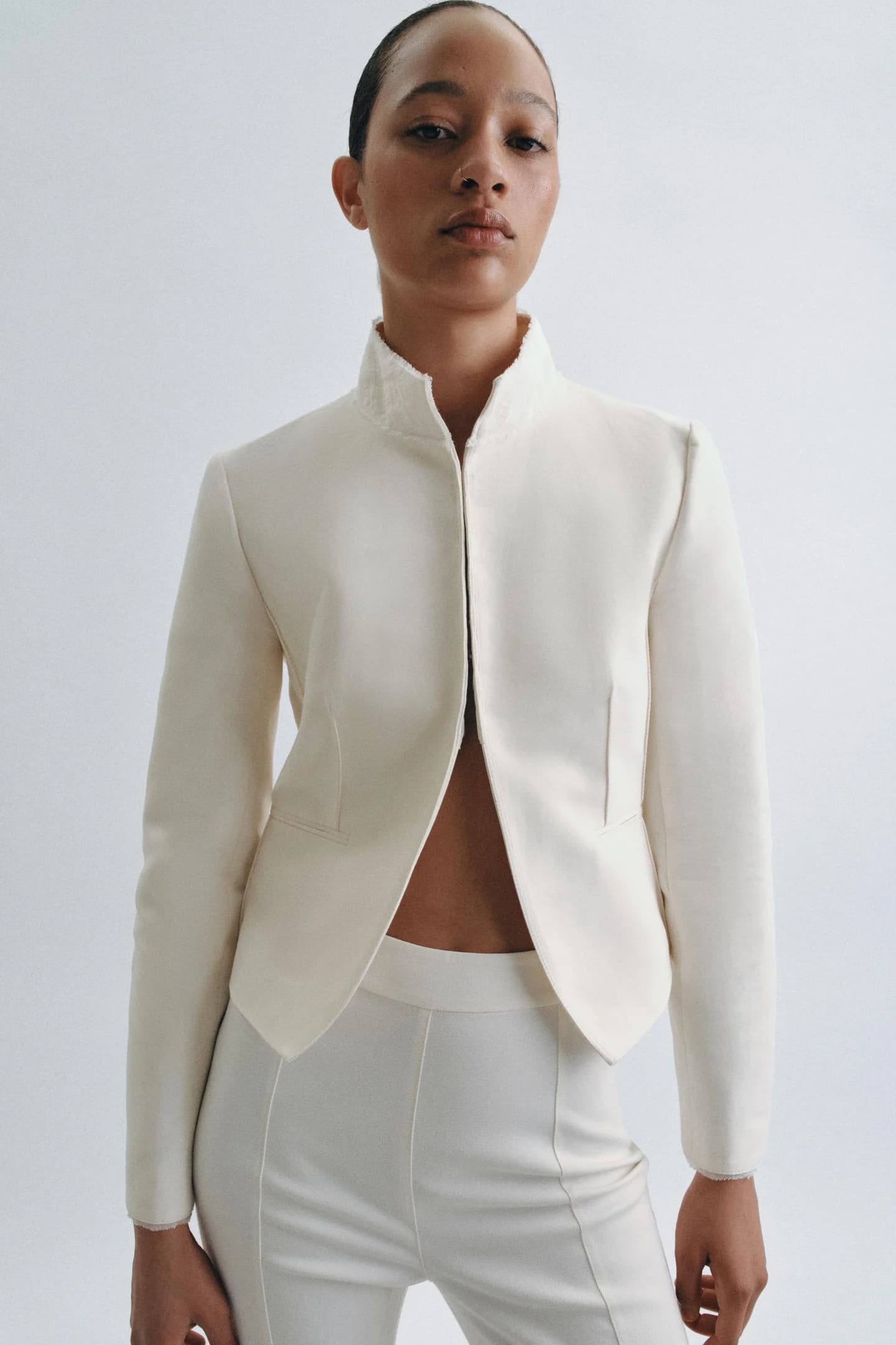 КУРТКА ИЗ КОМБИНИРОВАННЫХ МАТЕРИАЛОВ ИЗ КОЛЛЕКЦИИ ZW