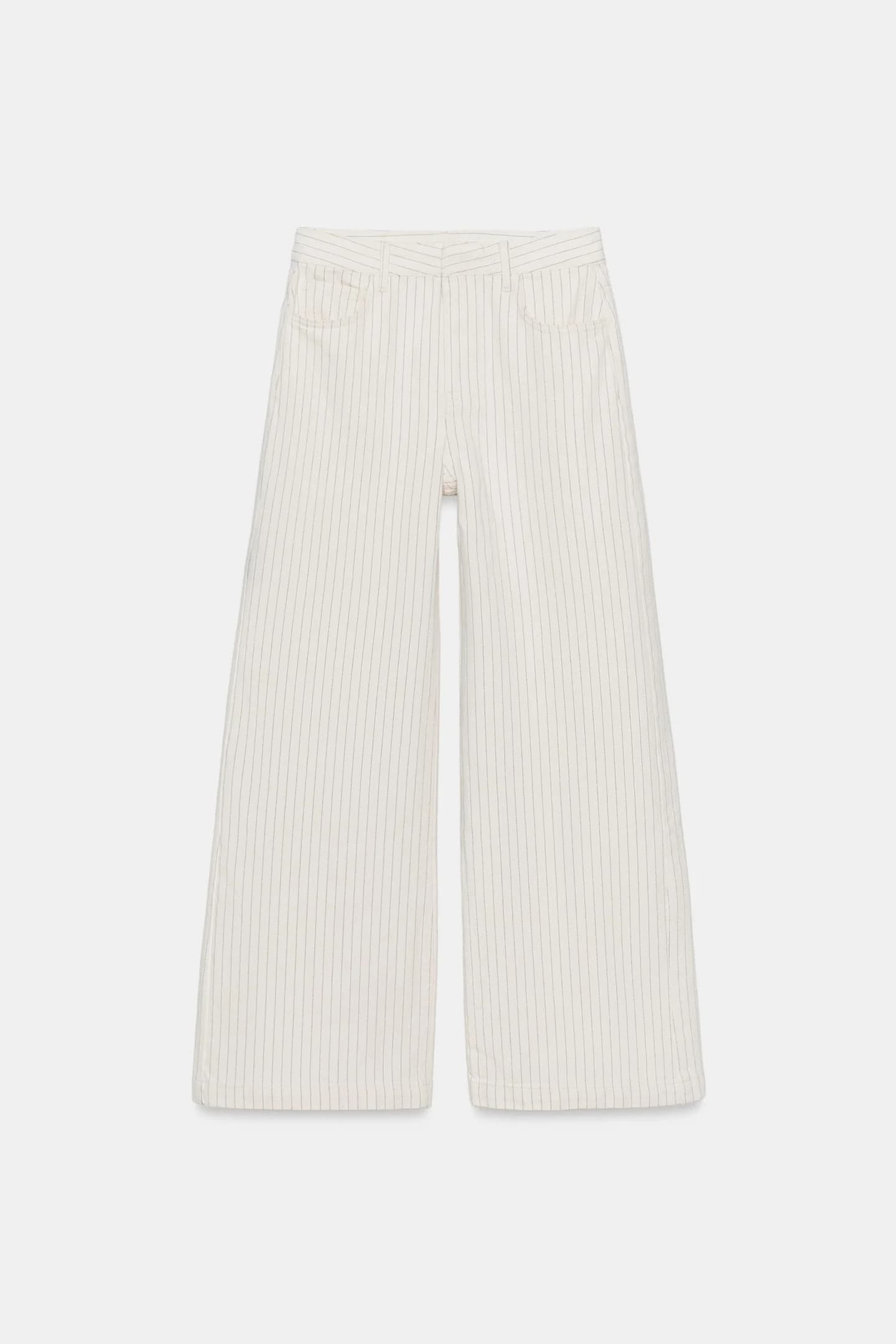 ДЖИНСЫ ZW С ВЫСОКОЙ ПОСАДКОЙ В ШИРОКИЕ ПОЛОСКИ - фото 2