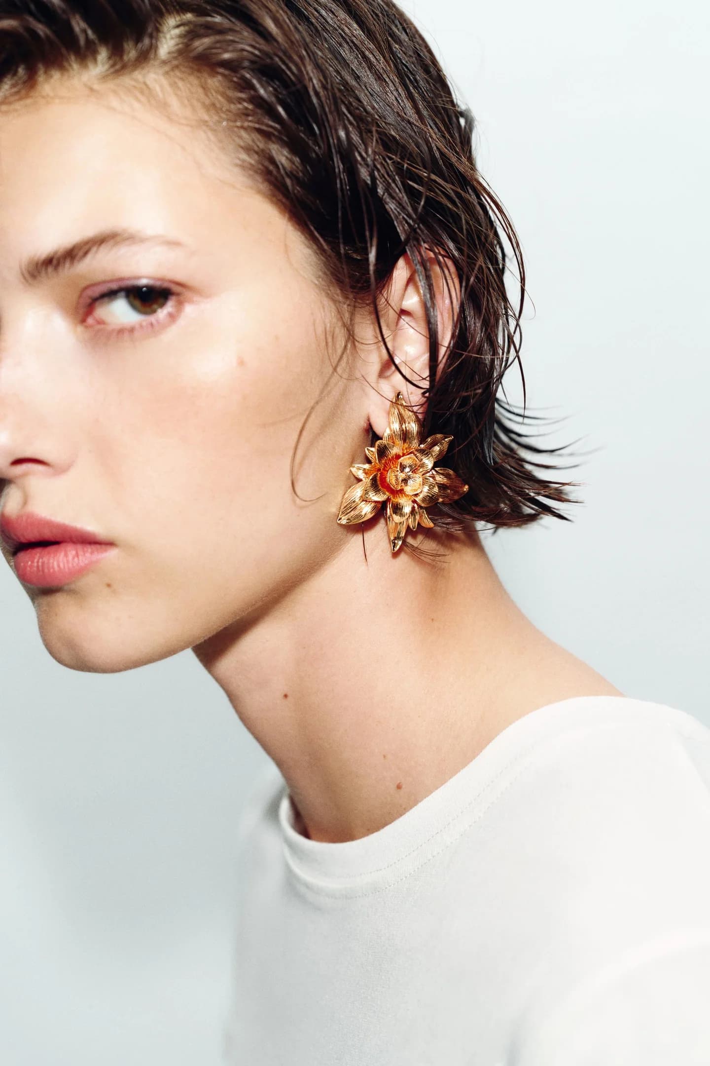 ЦВЕТОЧНЫЕ СЕРЬГИ С РЕЛЬЕФОМ - фото 3