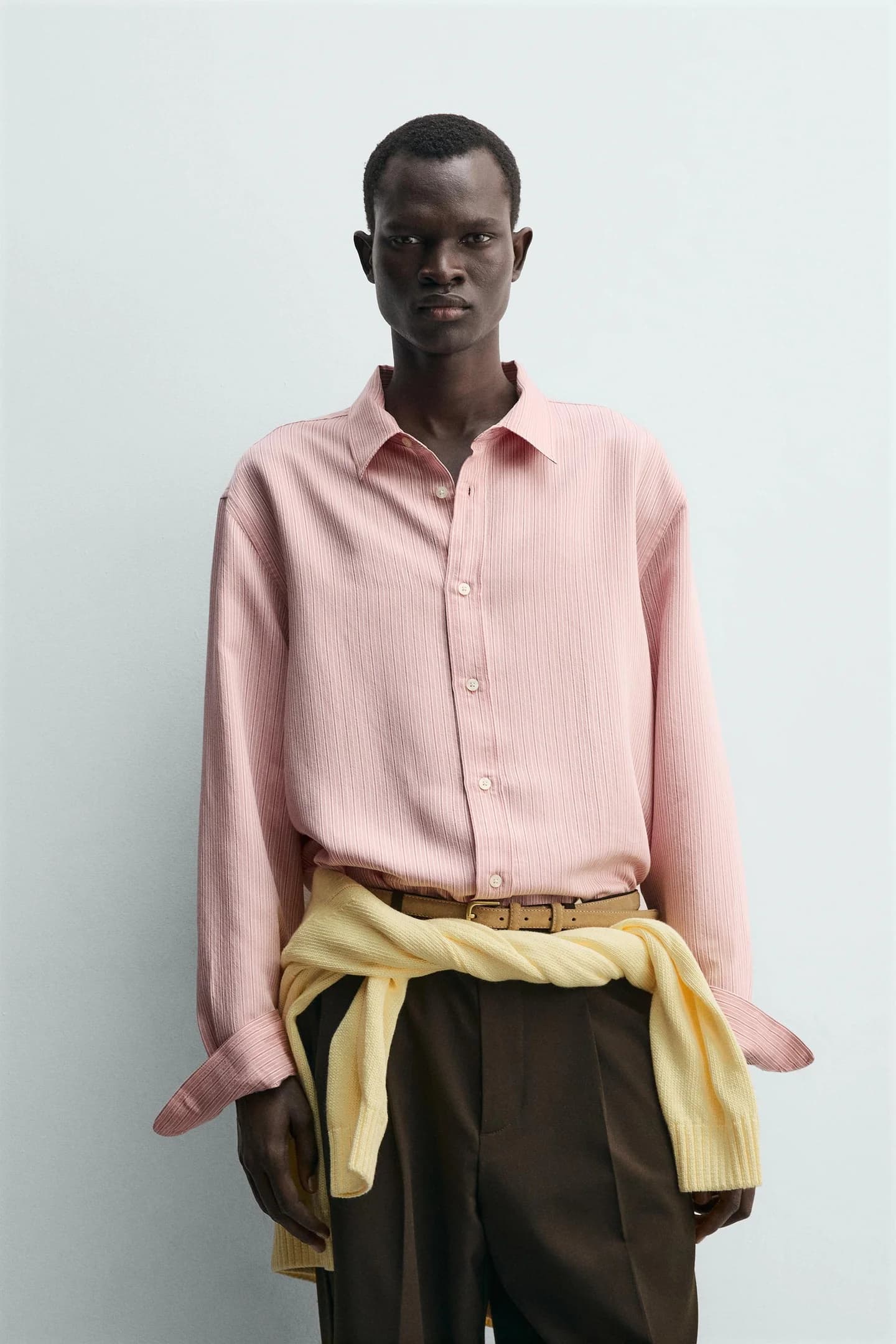 СВОБОДНАЯ ПОЛОСКА РУБАШКА - фото 3