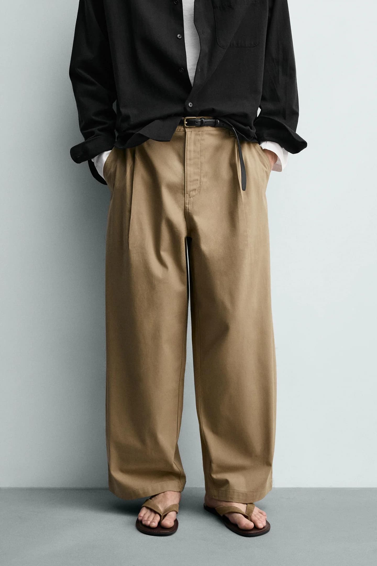 ШИРОКИЕ БРЮКИ С ТЮНАМИ - фото 2