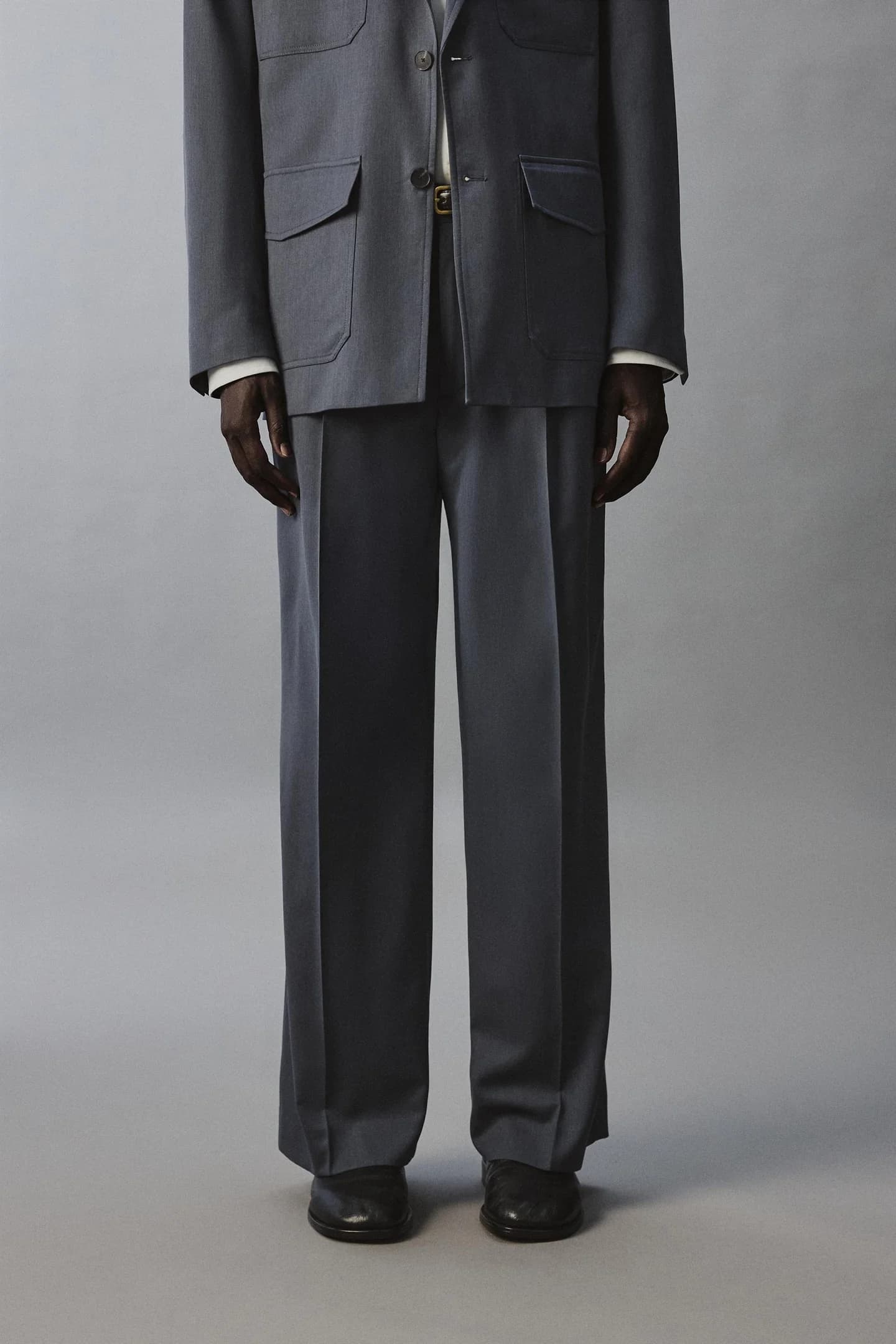 БРЮКИ КОСТЮМНЫЕ БРЮКИ ИЗ ШЕРСТЯНОЙ ТКАНИ - фото 2