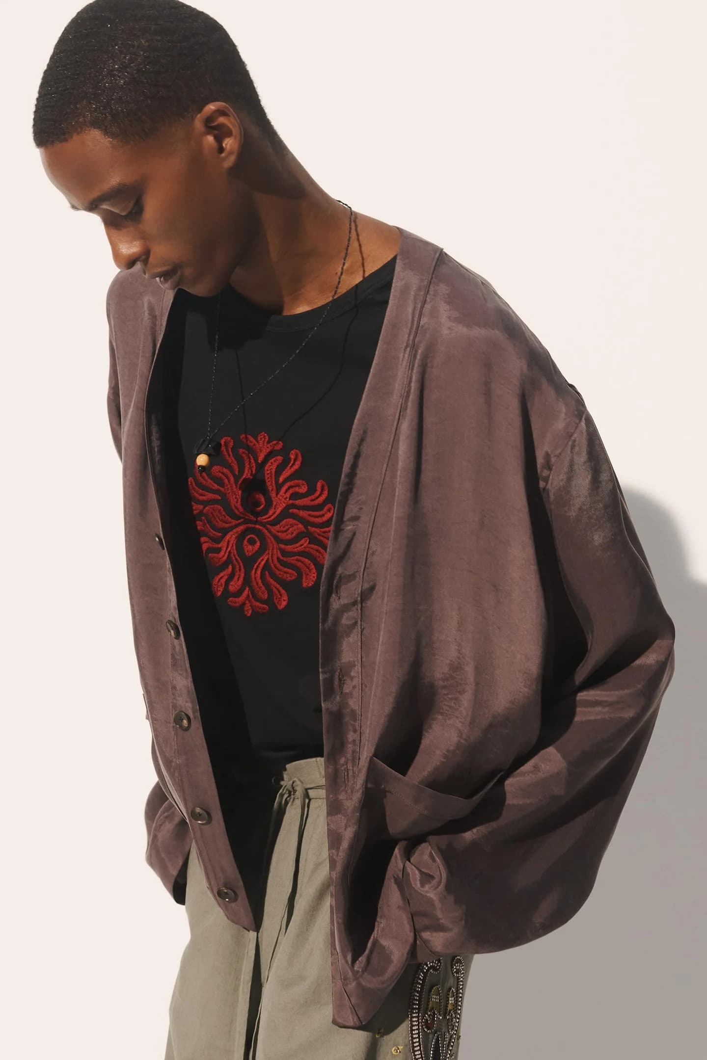 ПИДЖАК СВОБОДНОГО КРАЯ ИЗ ЛИОЦЕЛЛА И ВИСКОЗЫ - фото 2