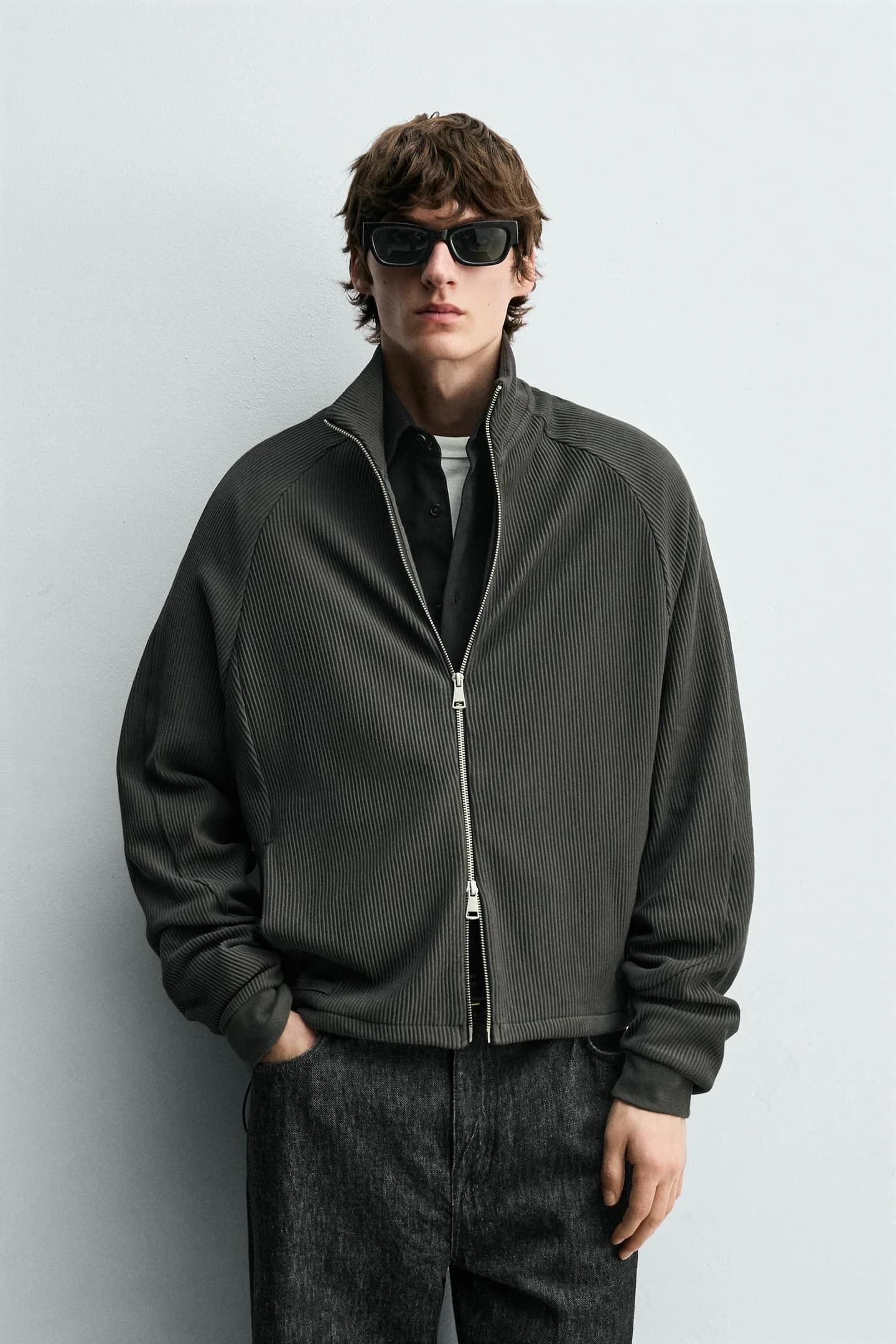 СВОБОДНАЯ КУРТКА ИЗ ОТОМАНСКОЙ ТКАНИ