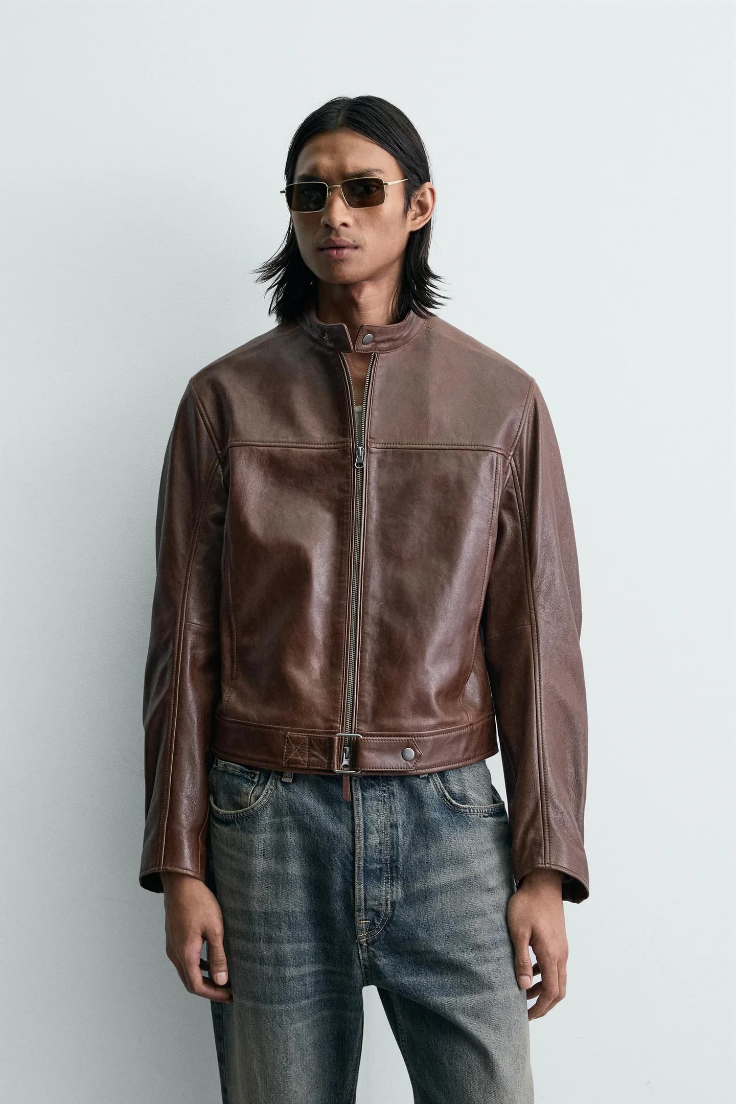 КОЖАНАЯ КУРТКА С КРЕСТОМ - фото 2