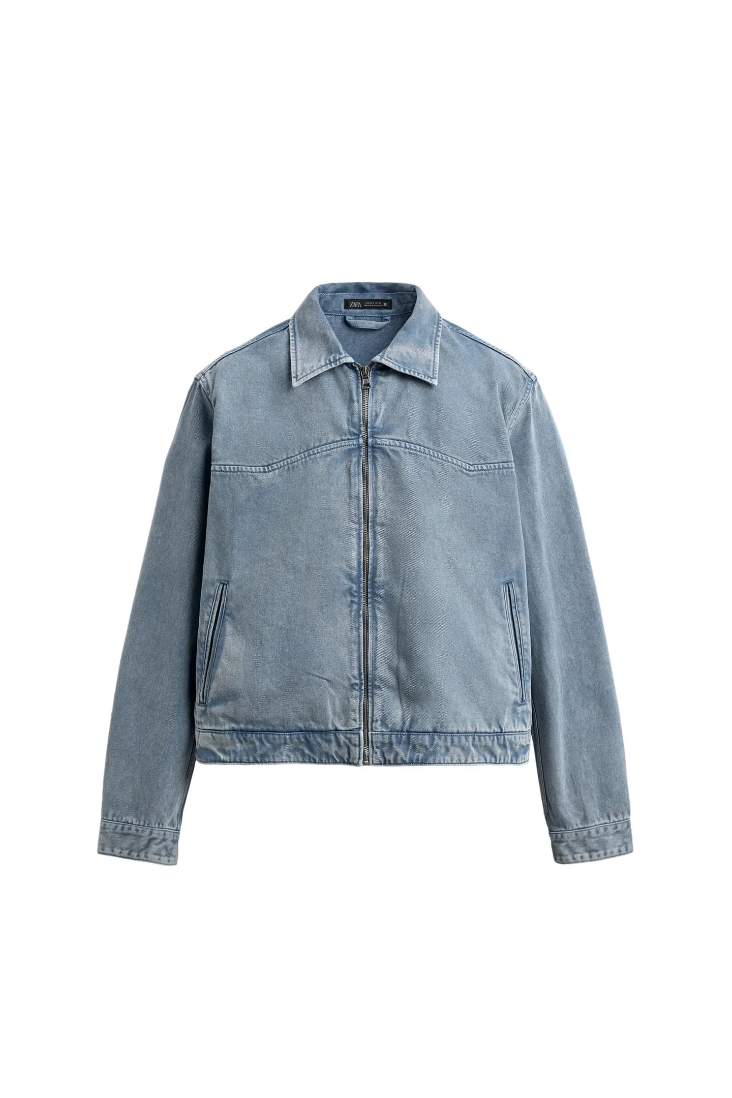 КУРТКА ИЗ СТРУКТУРНОЙ ТКАНИ С ЭФФЕКТОМ СТИРКИ - фото 5