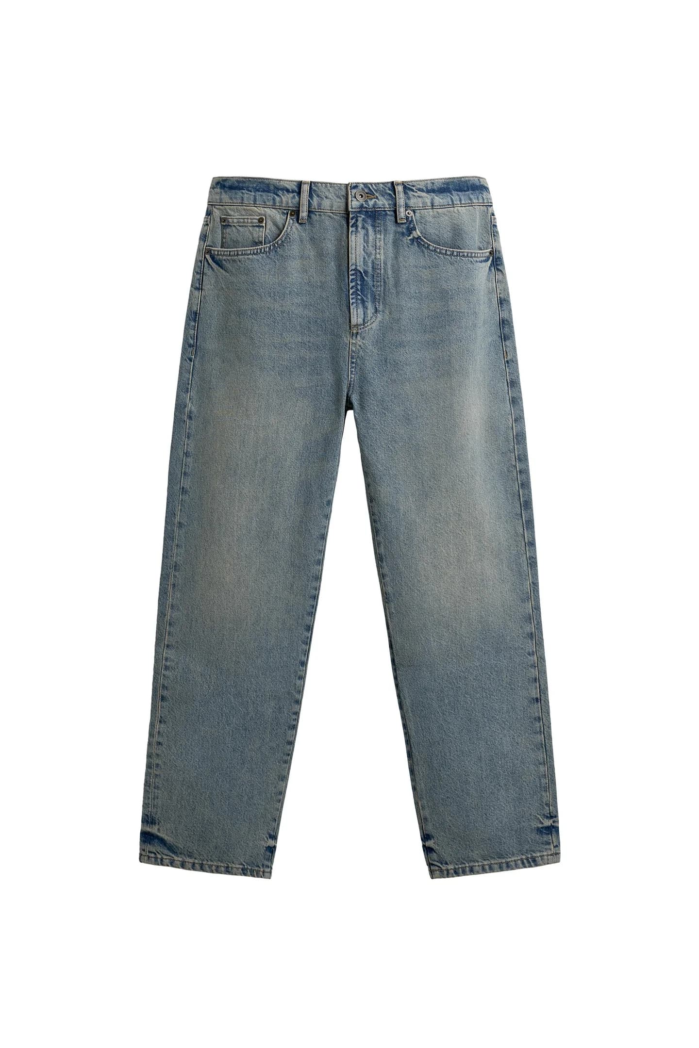 ПРЯМЫЕ ДЖИНСЫ С ВЫРЕЗОМ ПО щиколотку - фото 3