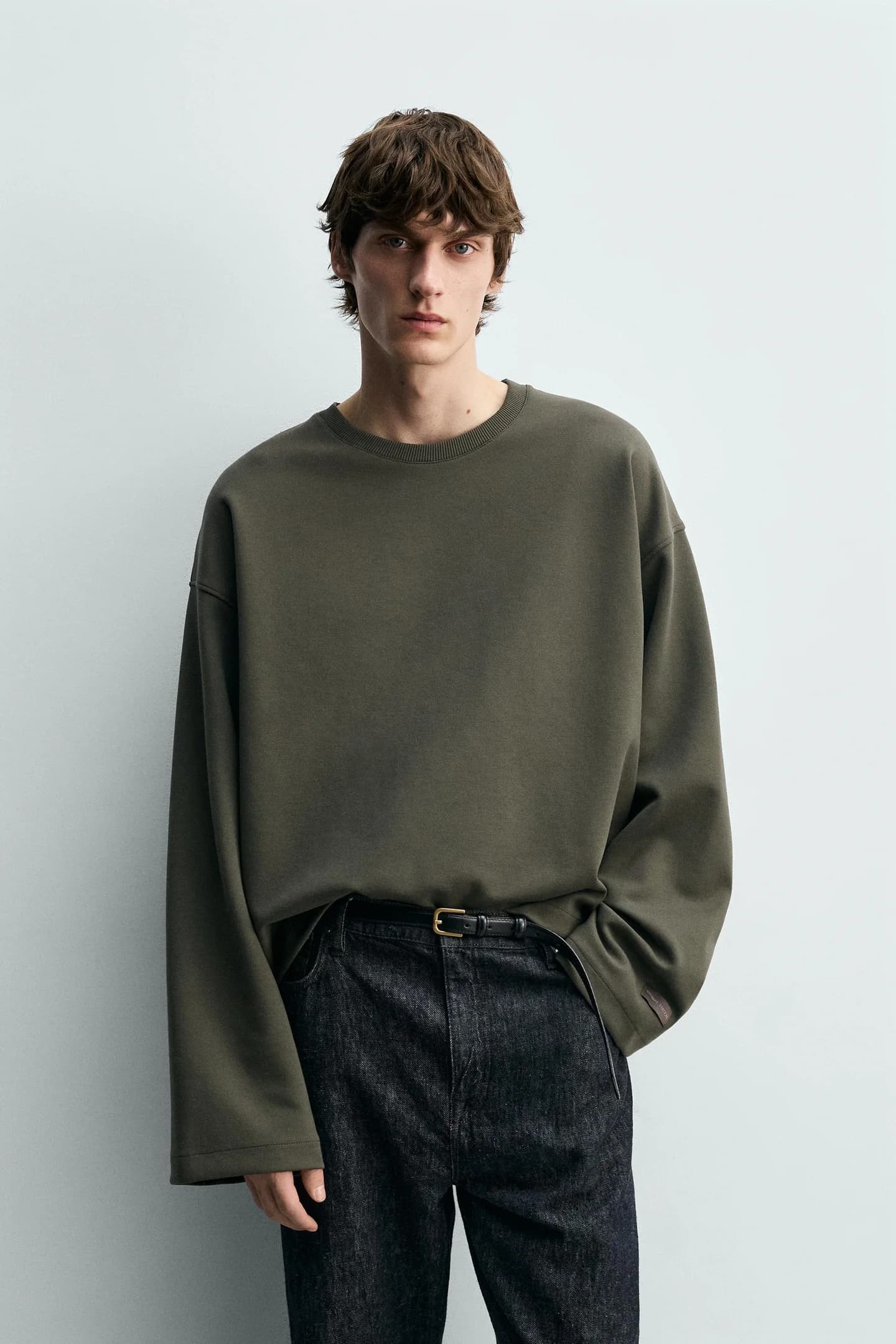 КОРОТКИЙ СВИТШОТ ИЗ ТКАНИ ИНТЕРЛОК