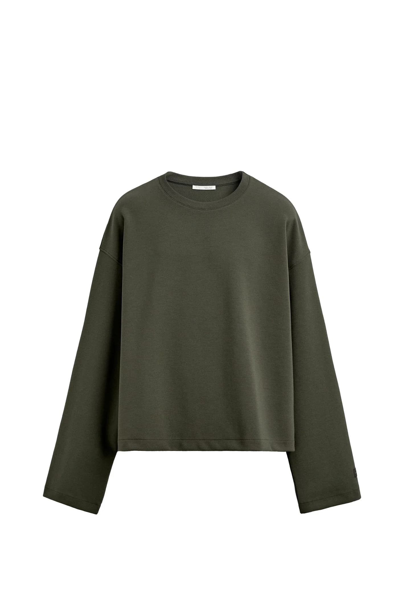 КОРОТКИЙ СВИТШОТ ИЗ ТКАНИ ИНТЕРЛОК - фото 3