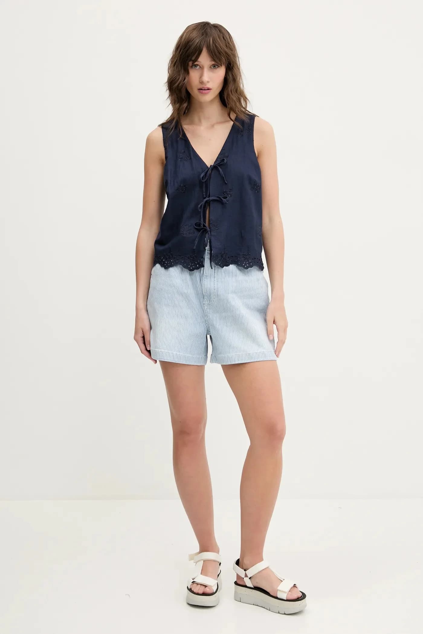 Льняной жилет - фото 2