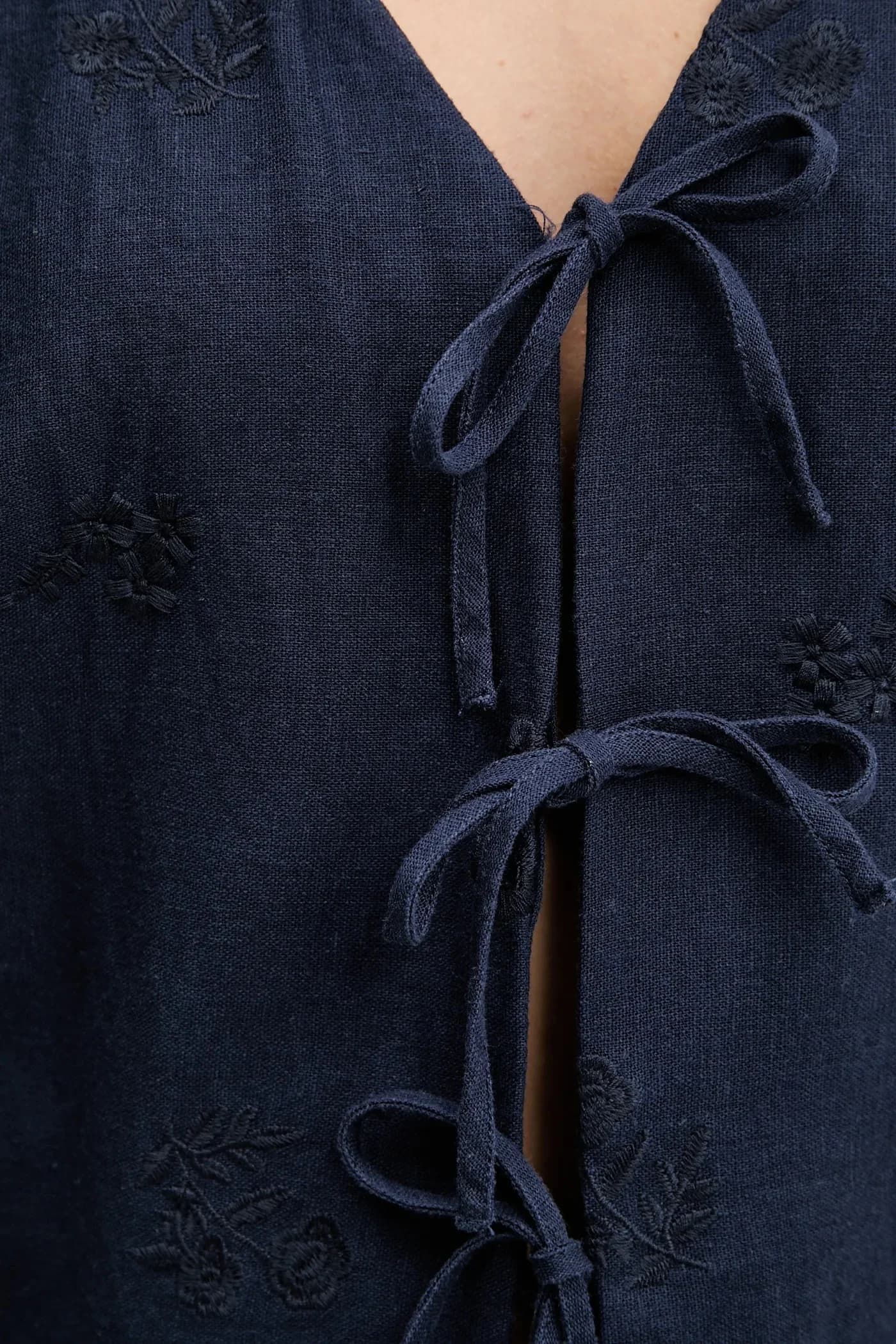 Льняной жилет - фото 5