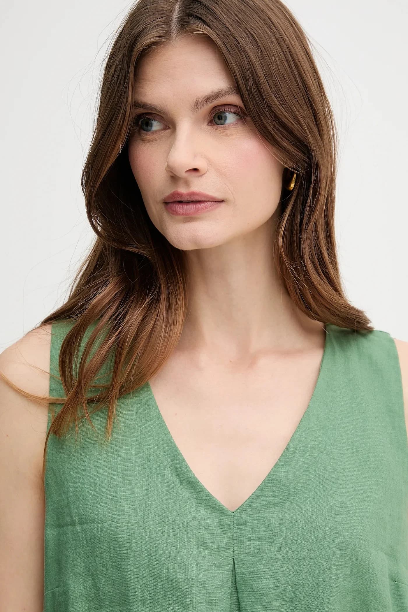 Льняное платье - фото 4