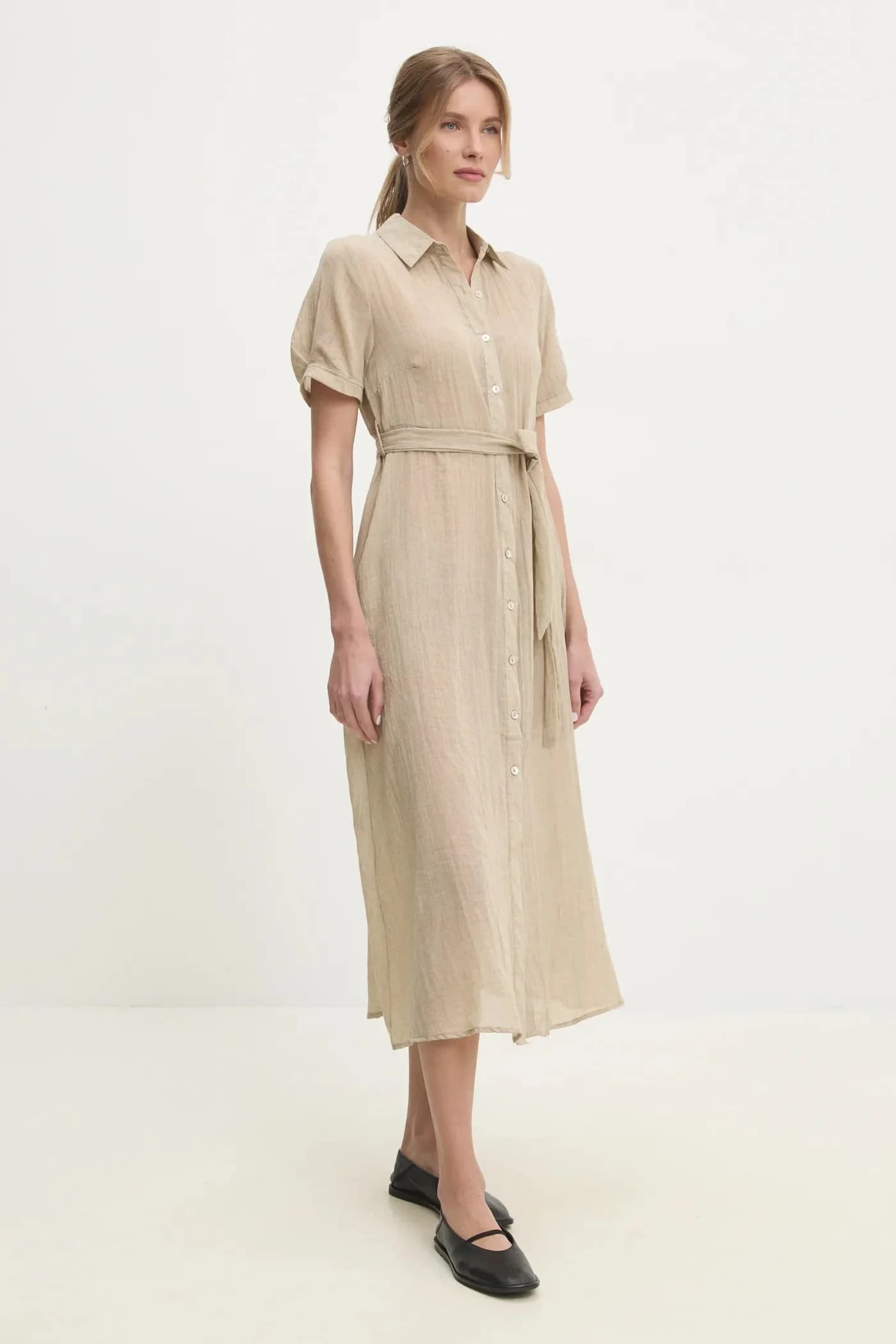 Льняное платье - фото 2