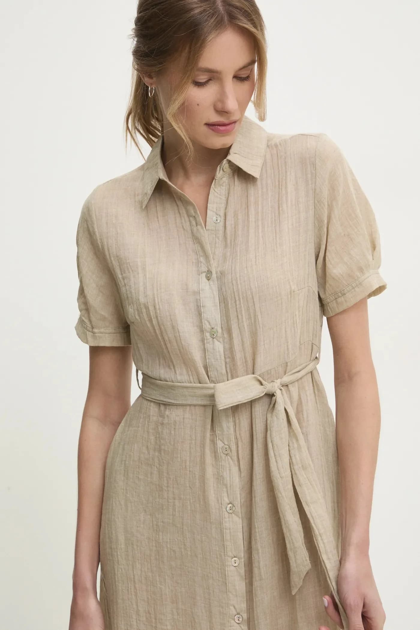 Льняное платье - фото 4