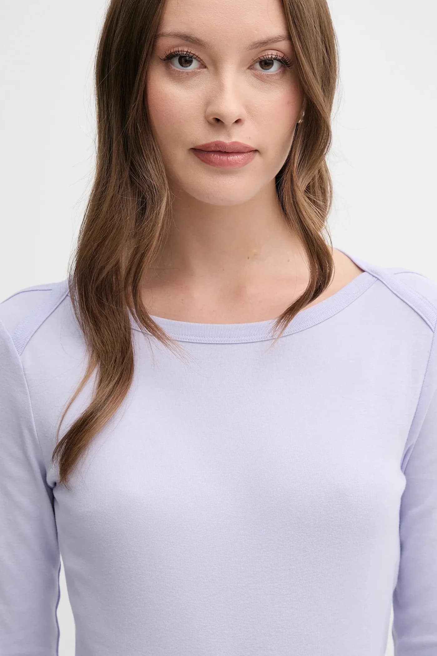 Хлопковая рубашка с длинным рукавом - фото 4