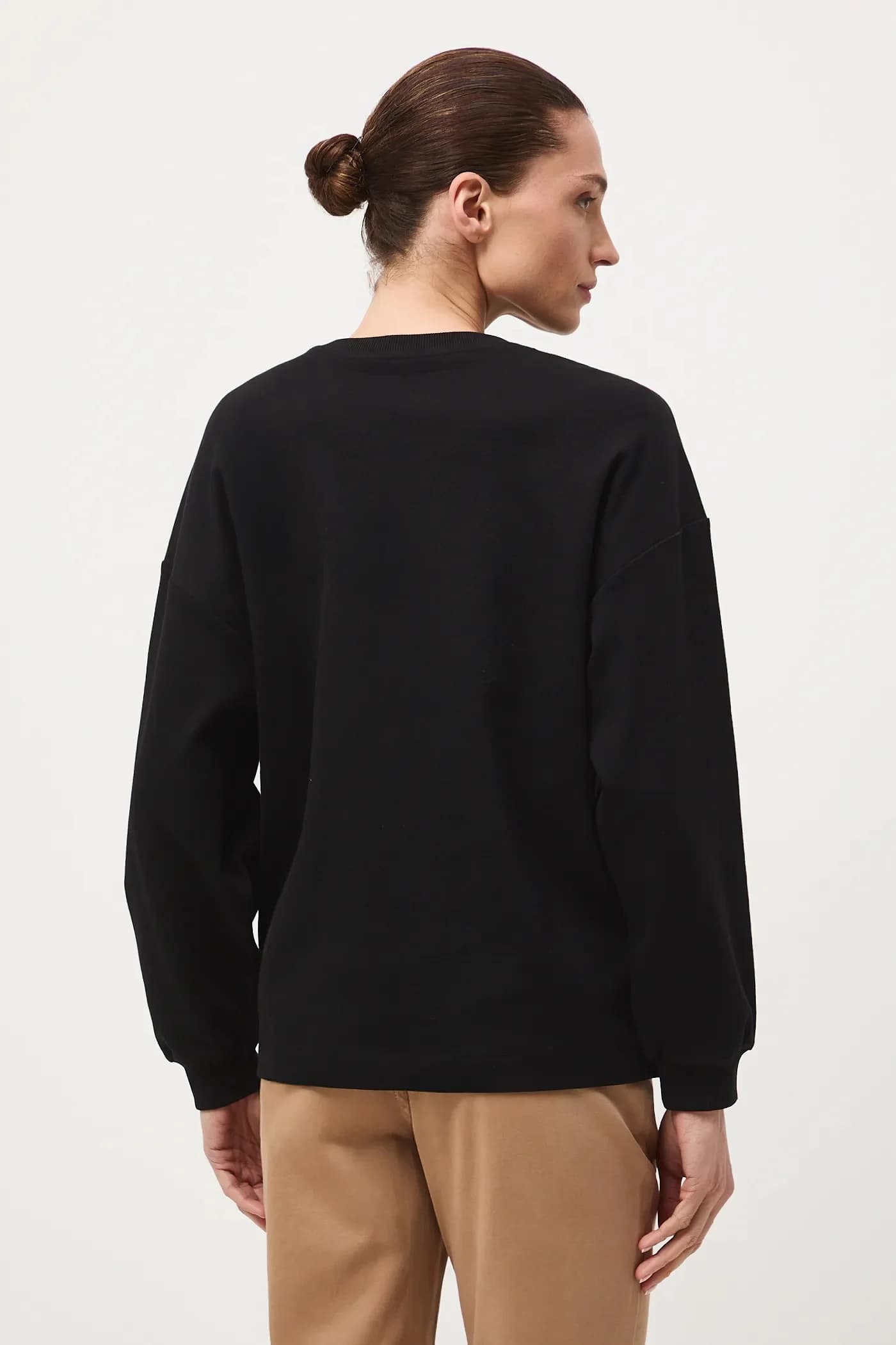 Хлопковая рубашка с длинным рукавом - фото 3