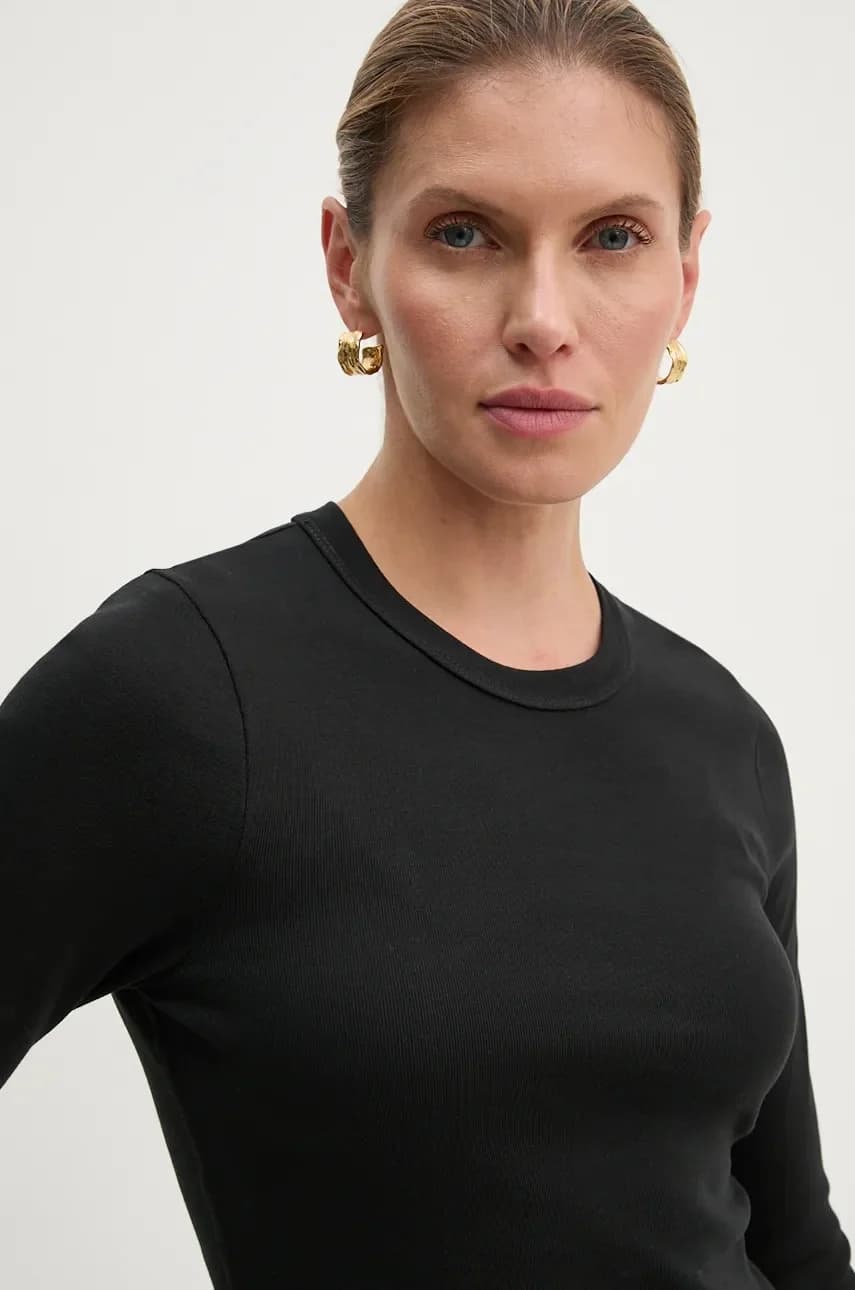 Хлопковая рубашка с длинным рукавом - фото 4