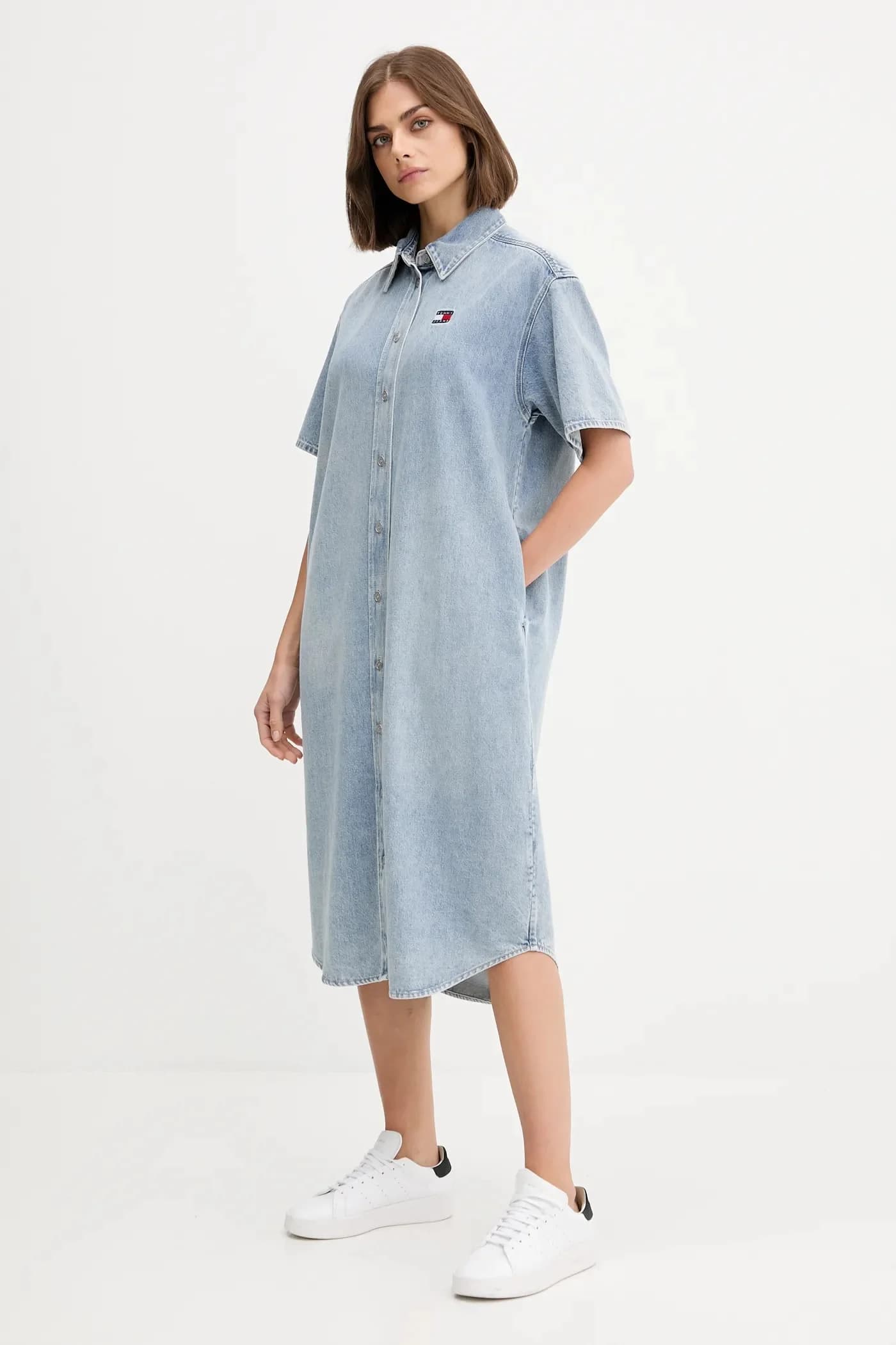 Джинсовое платье - фото 2