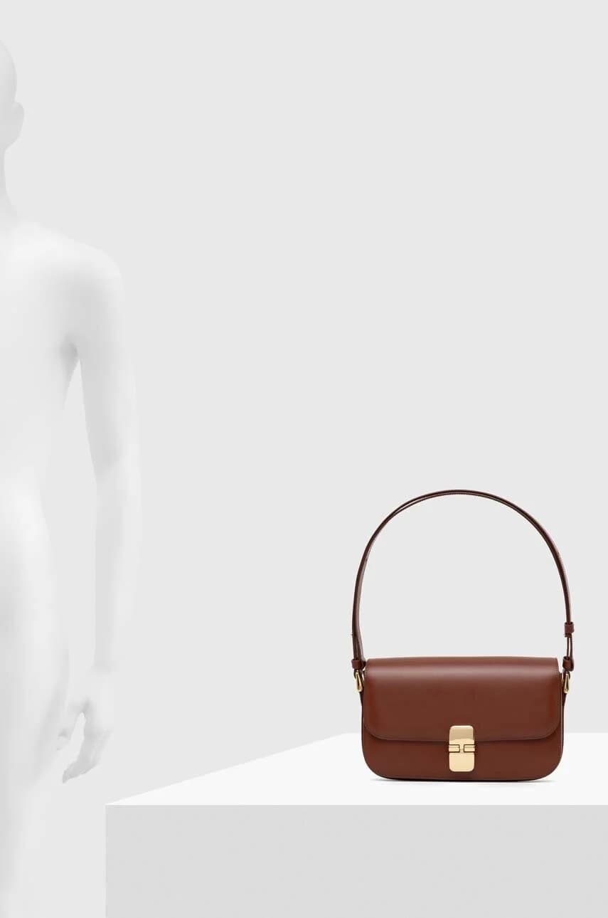 Кожаная сумка Sac Grace Baguette - фото 6